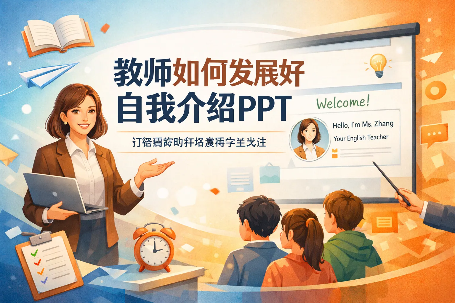 教师如何发展好自我介绍ppt