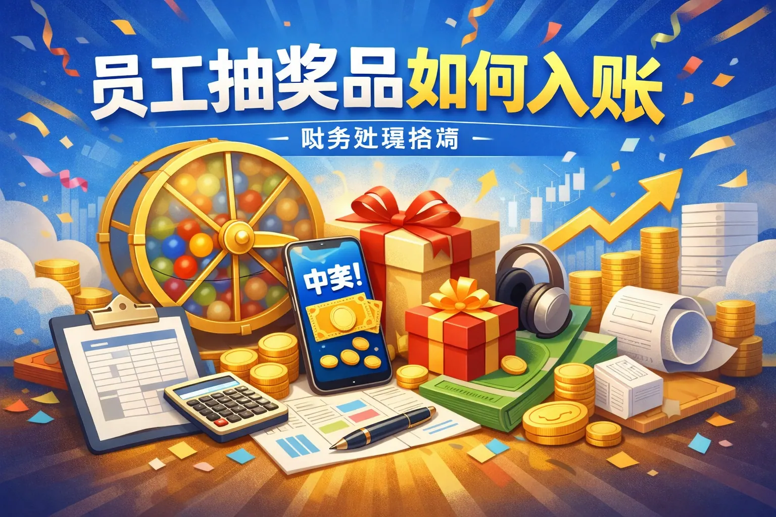 员工抽奖品如何入账