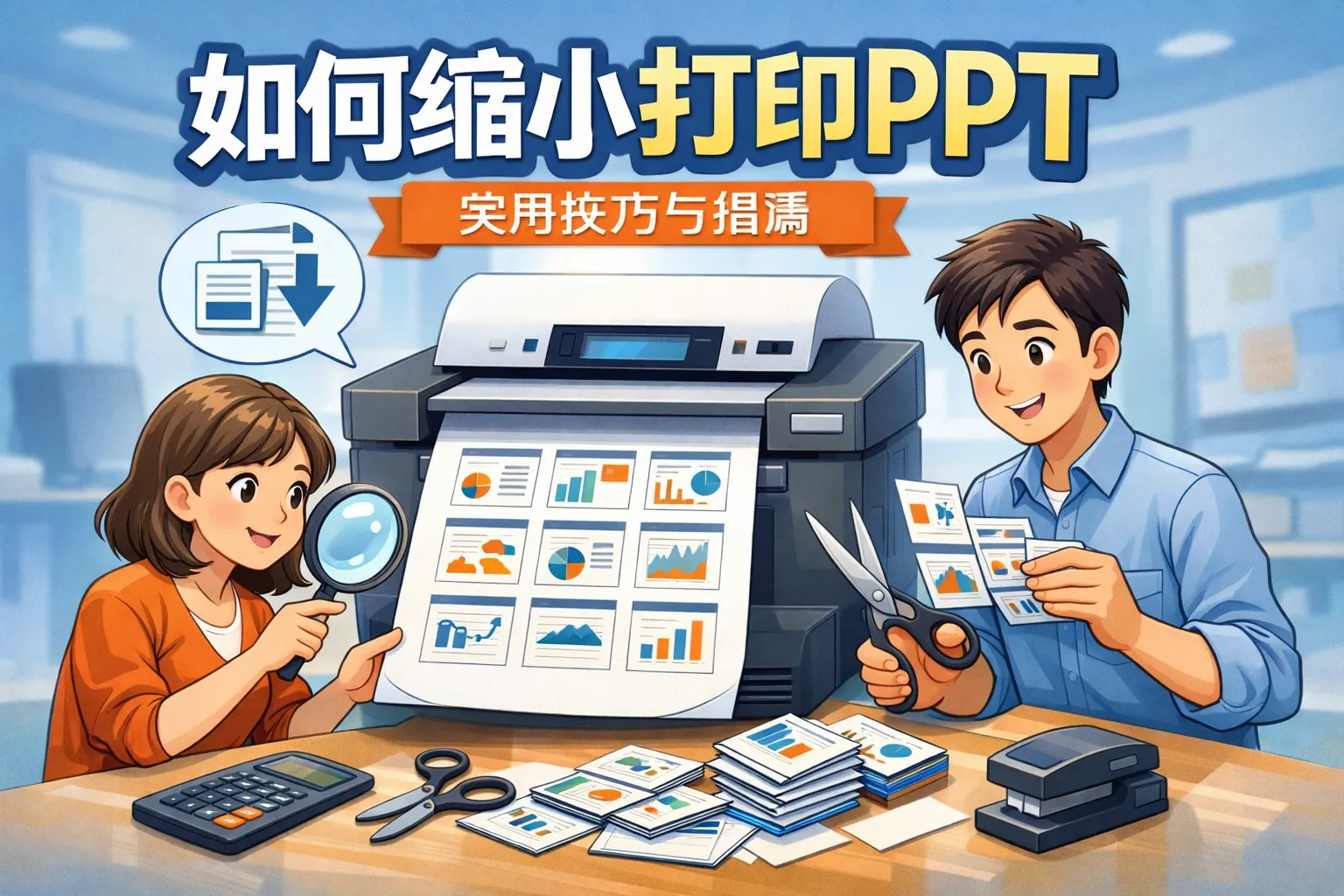 如何缩小打印ppt