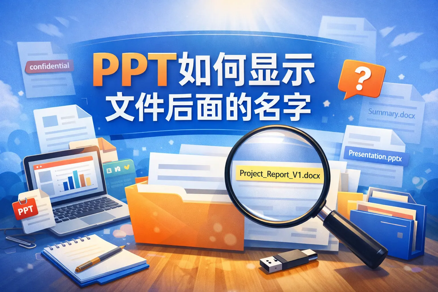 ppt如何显示文件后面的名字