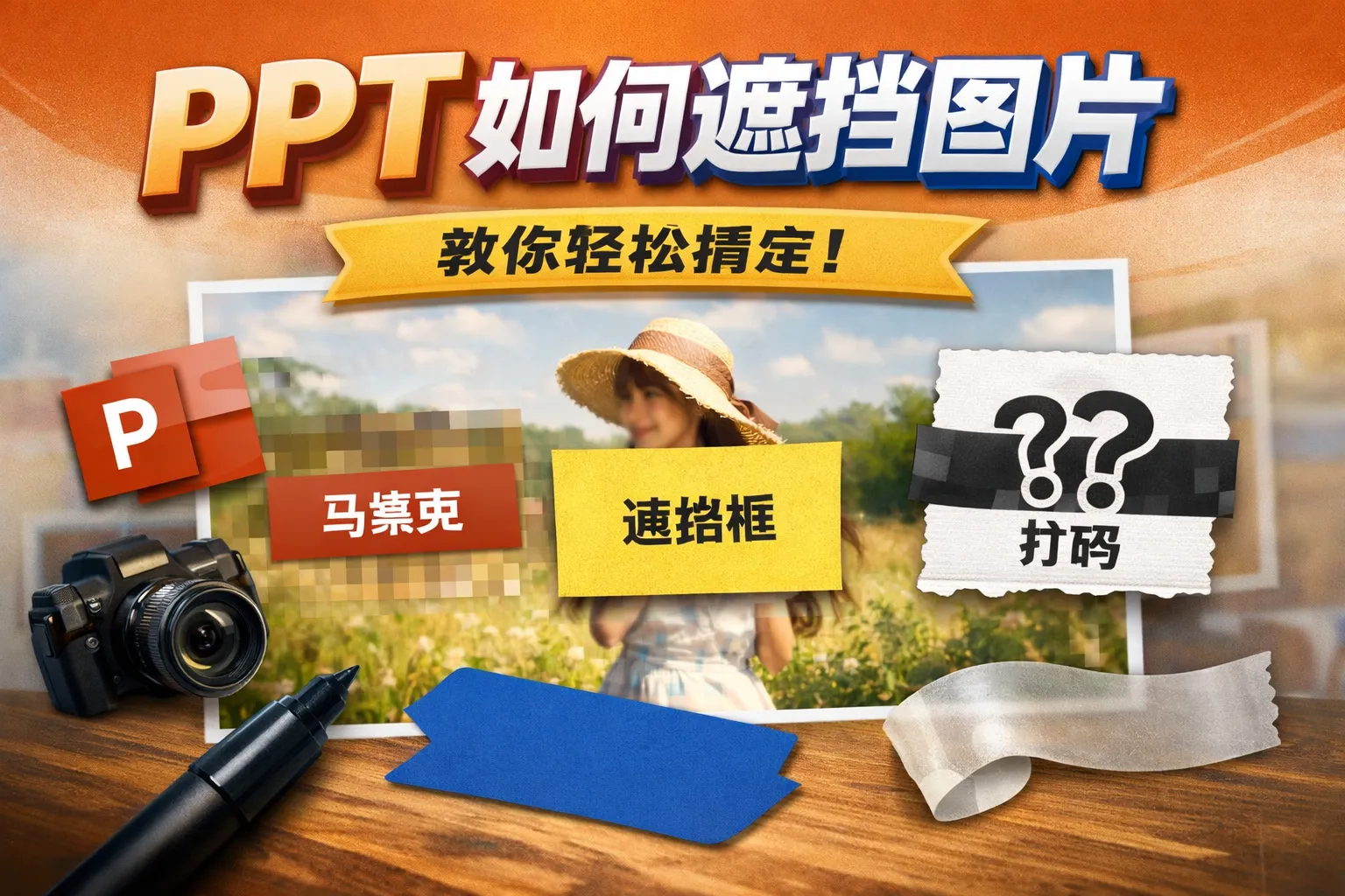 ppt如何遮挡图片