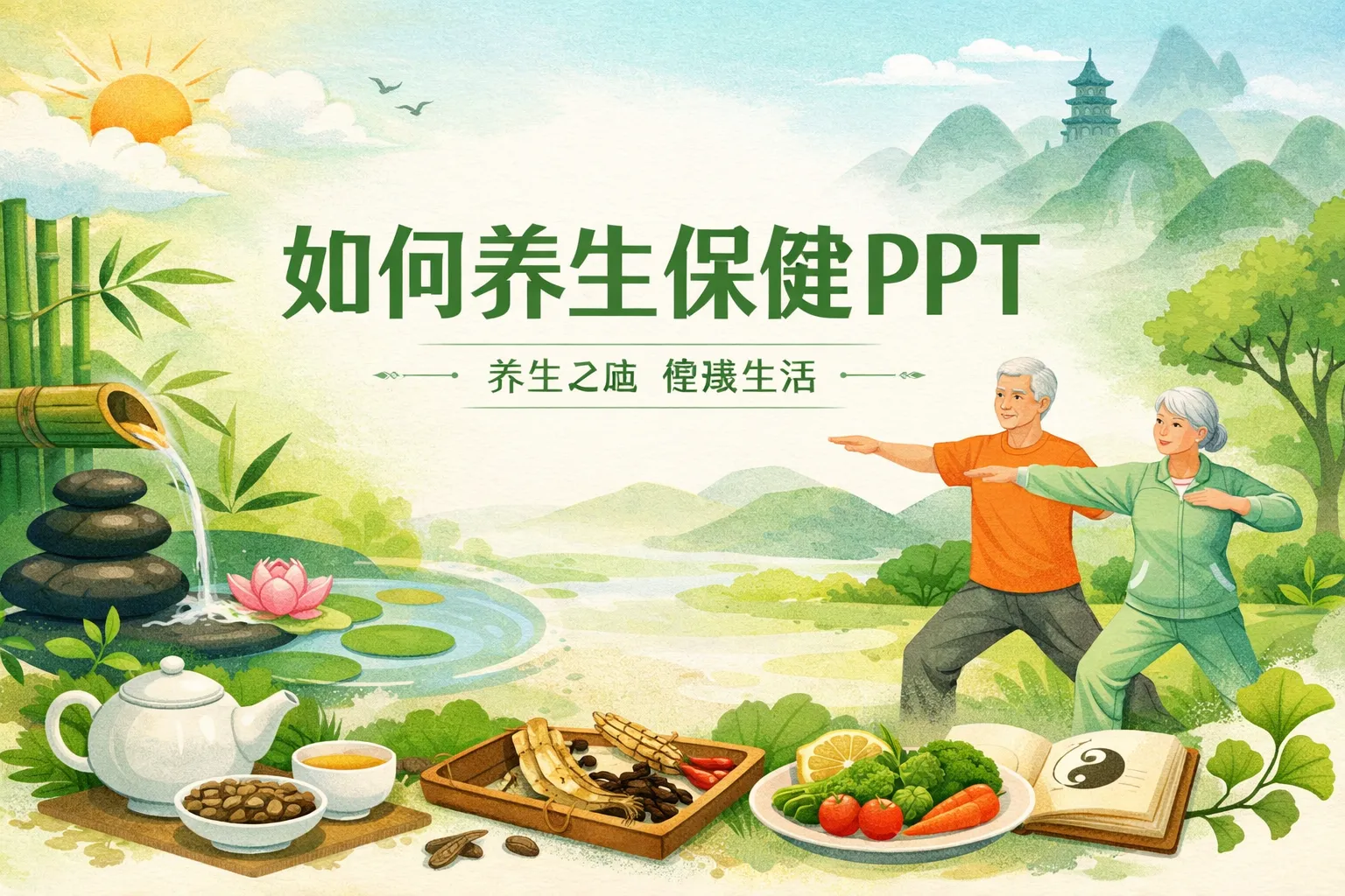如何养生保健ppt