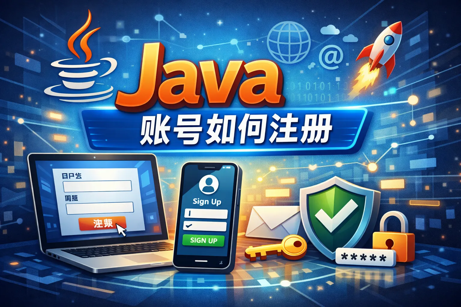 java账号如何注册