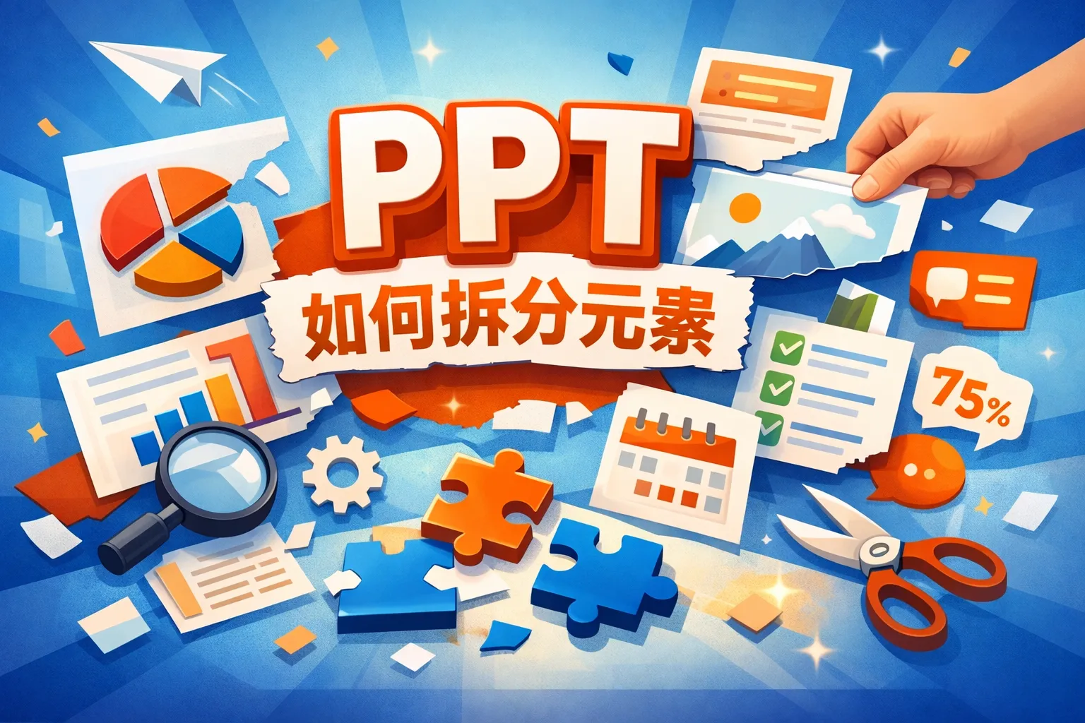 ppt如何拆分元素