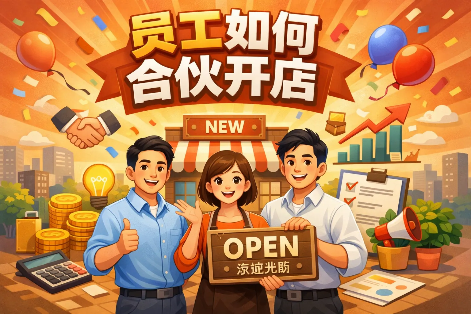 员工如何合伙开店