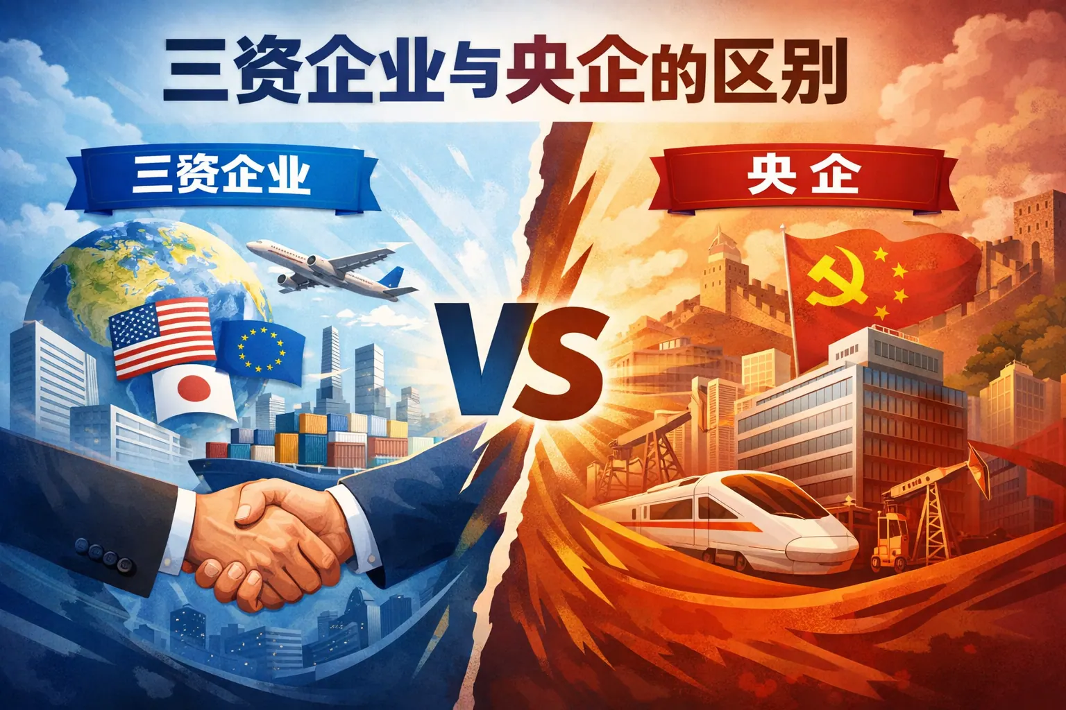 三资企业与央企的区别