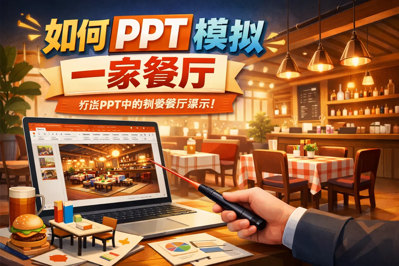 如何Ppt模拟一家餐厅