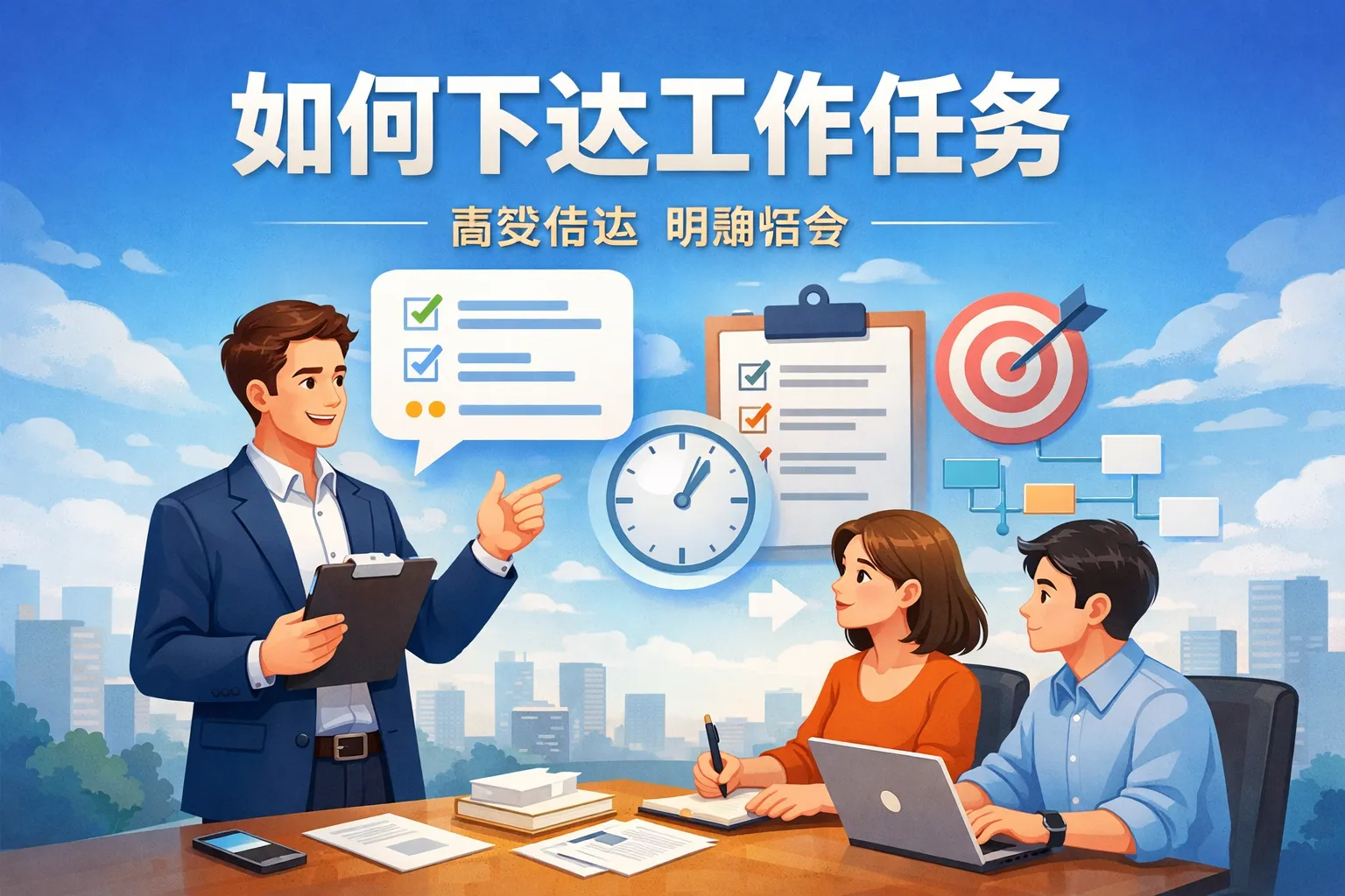 如何下达工作任务