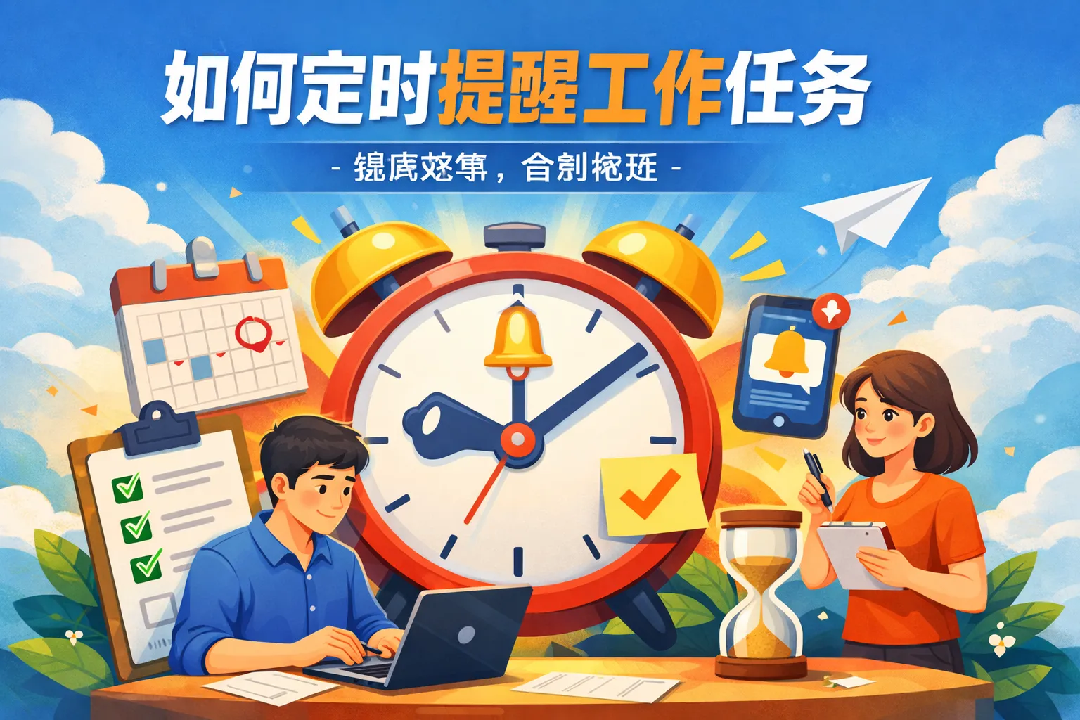 如何定时提醒工作任务