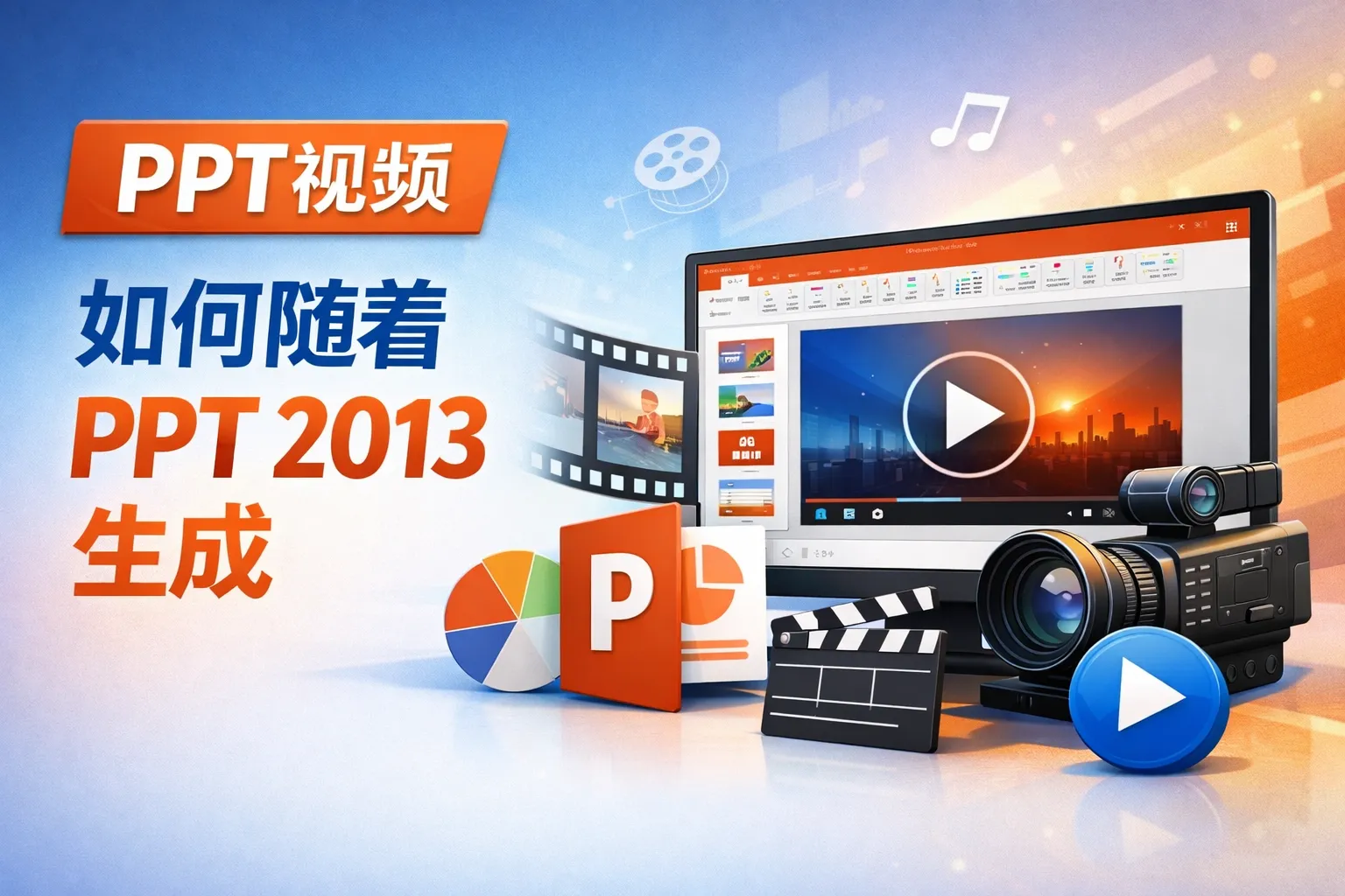 ppt视频如何随着ppt 2013