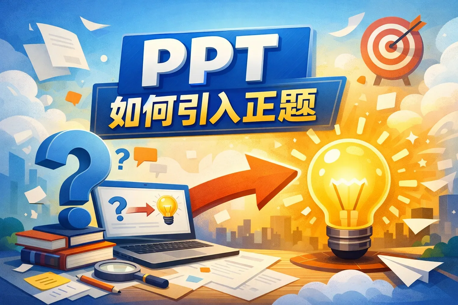 PPT如何引入正题