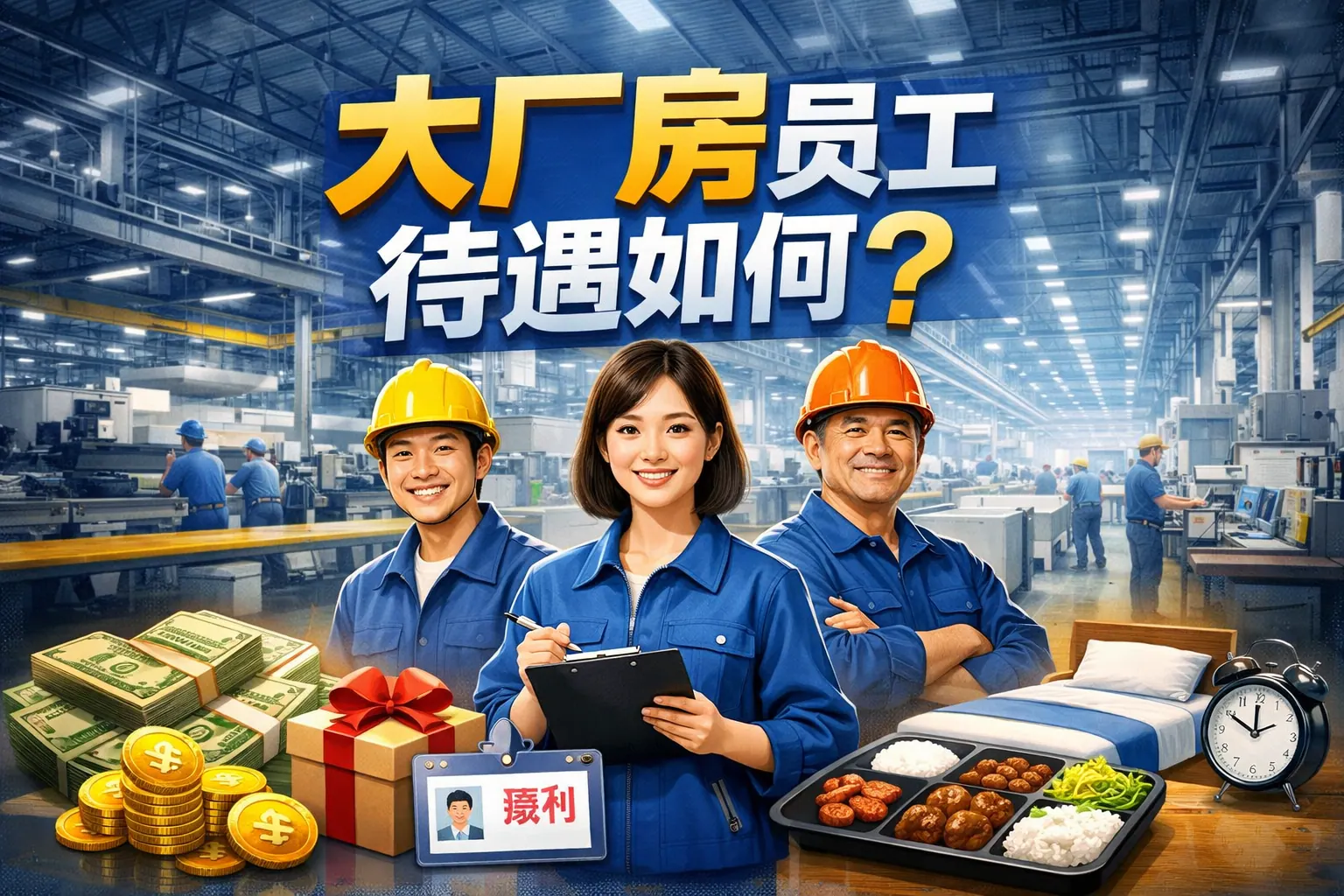 大厂房员工待遇如何