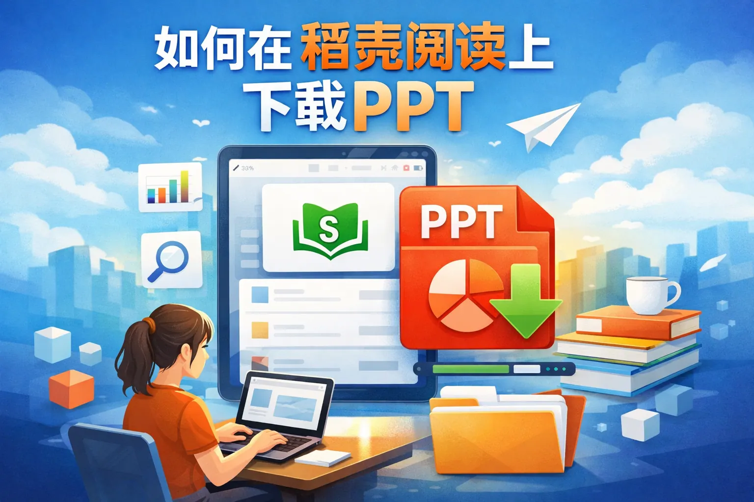 如何在稻壳阅读上下载ppt