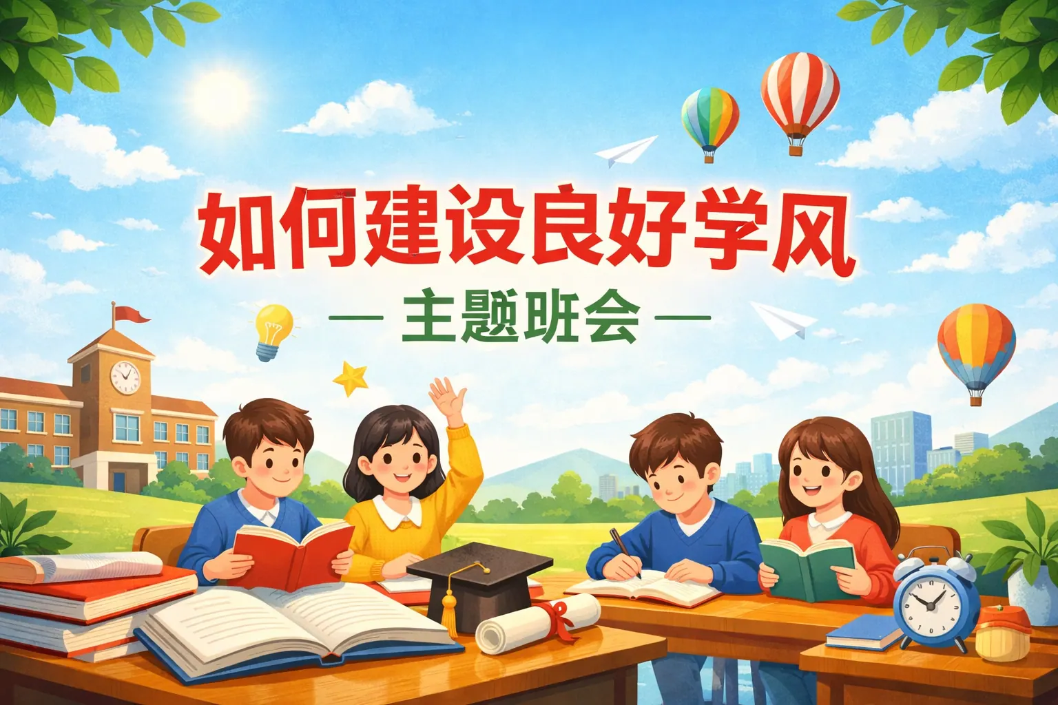 如何建设良好学风主题班会ppt
