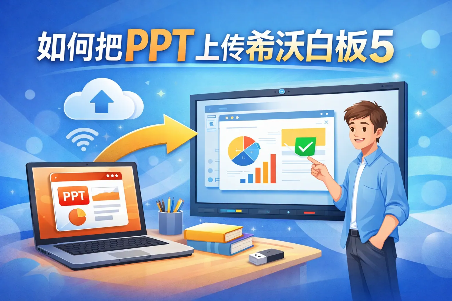 如何把ppt上传希沃白板5