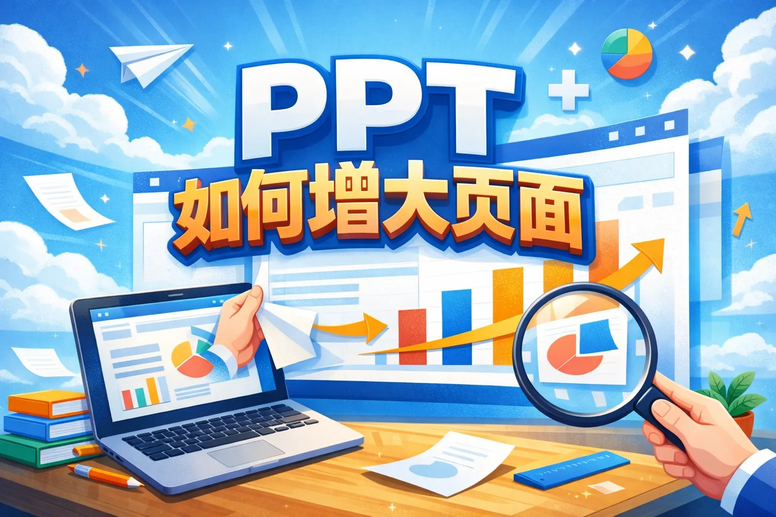 ppt如何增大页面
