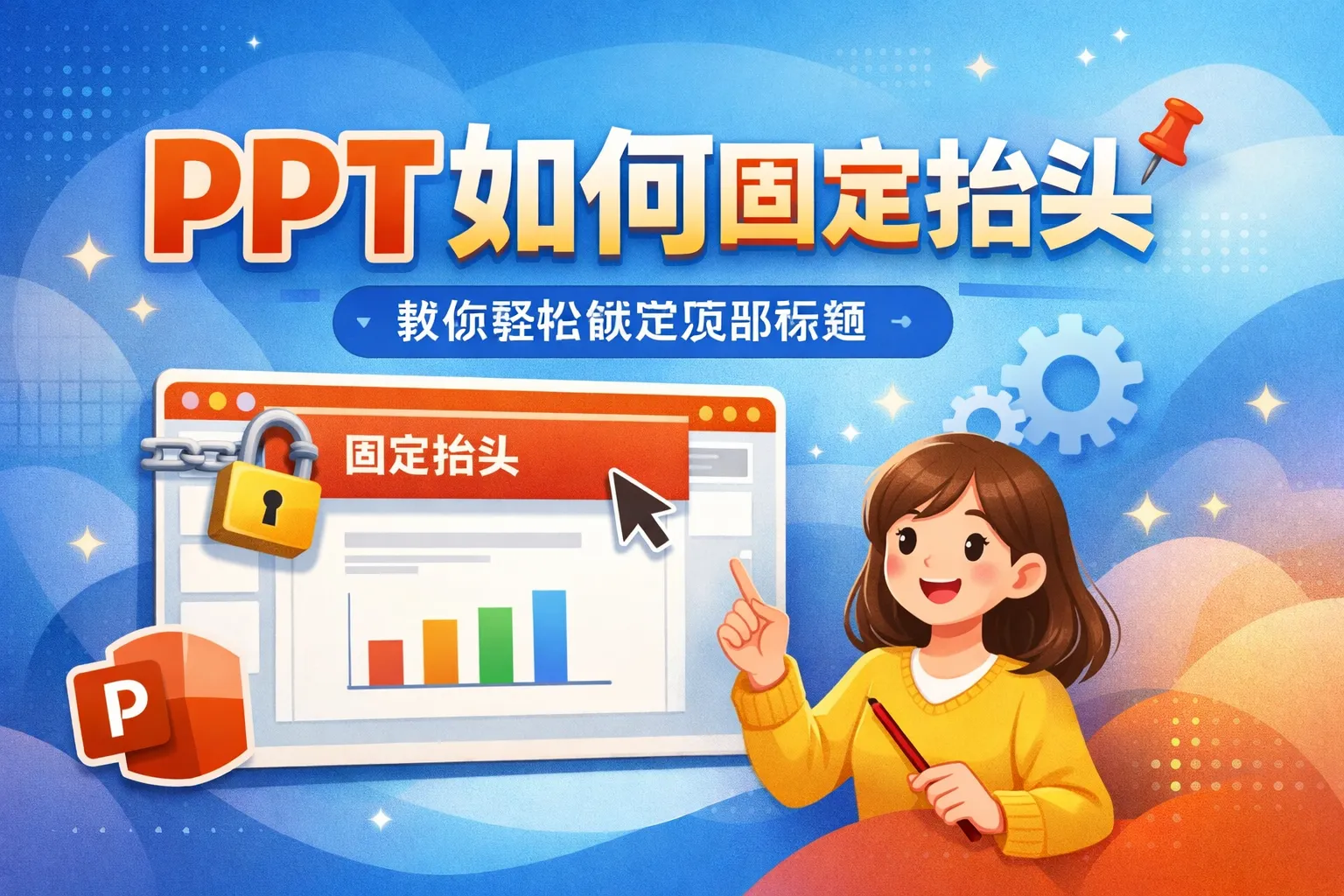 ppt如何固定抬头