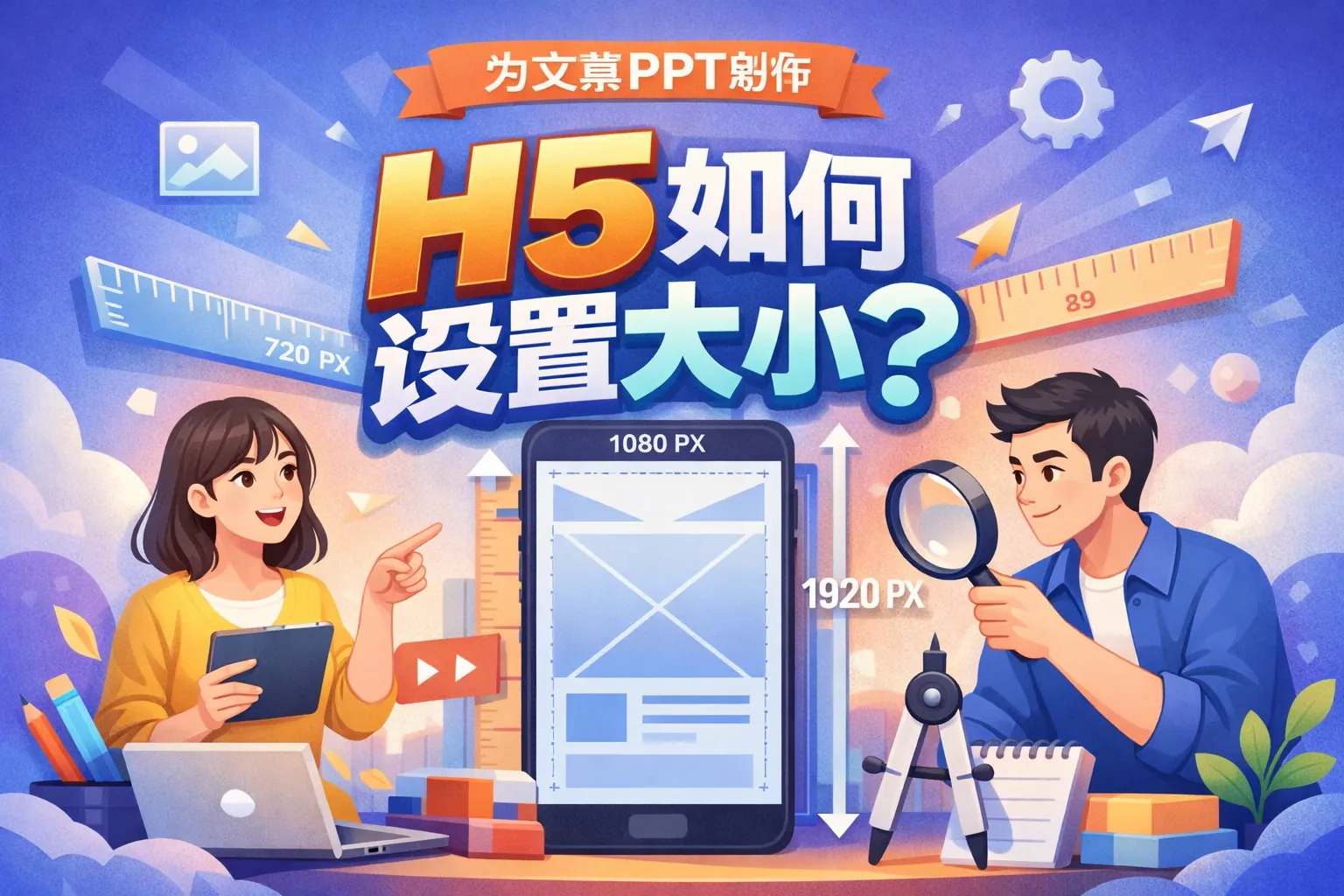 ppt制作h5如何设置大小