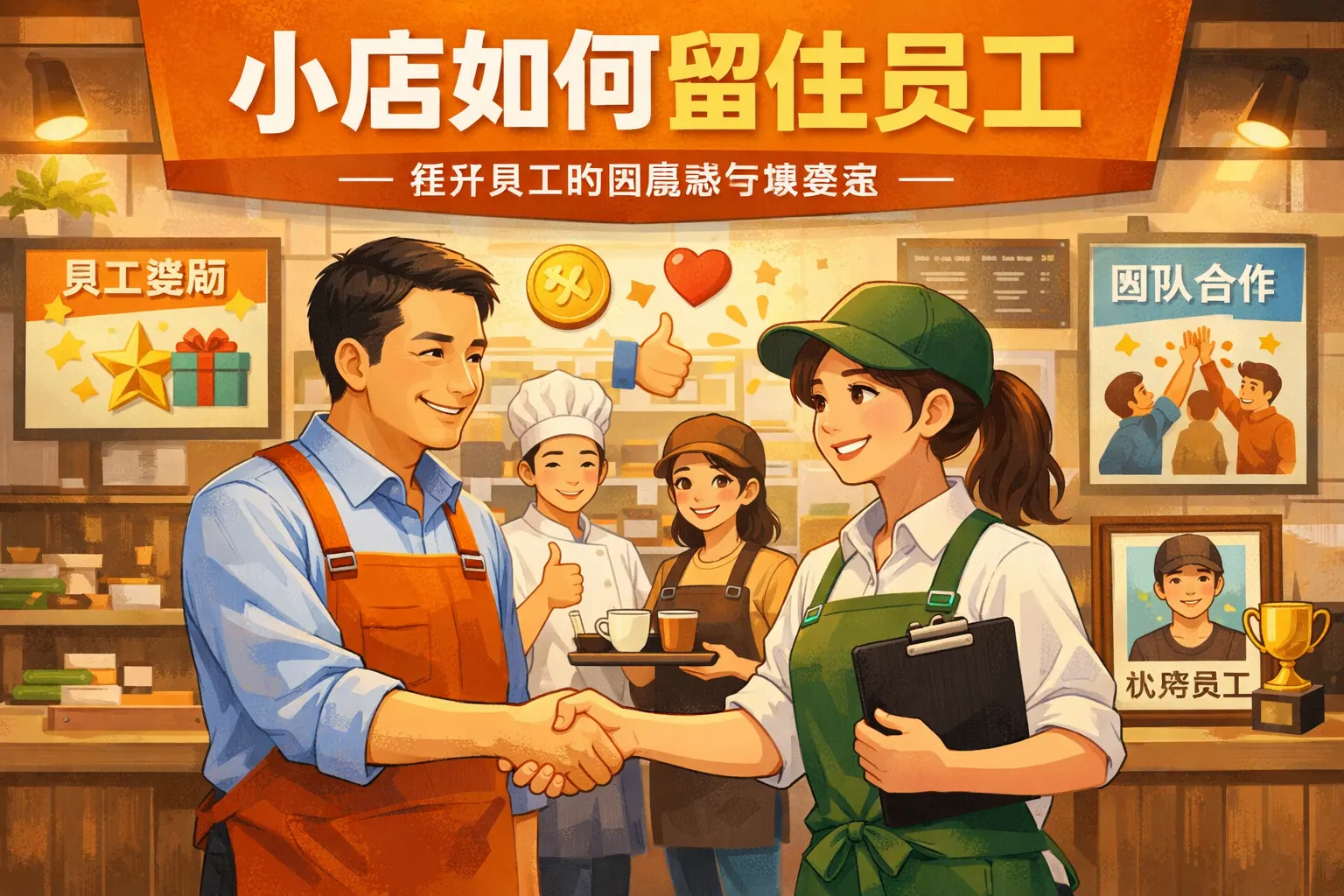 小店如何留住员工