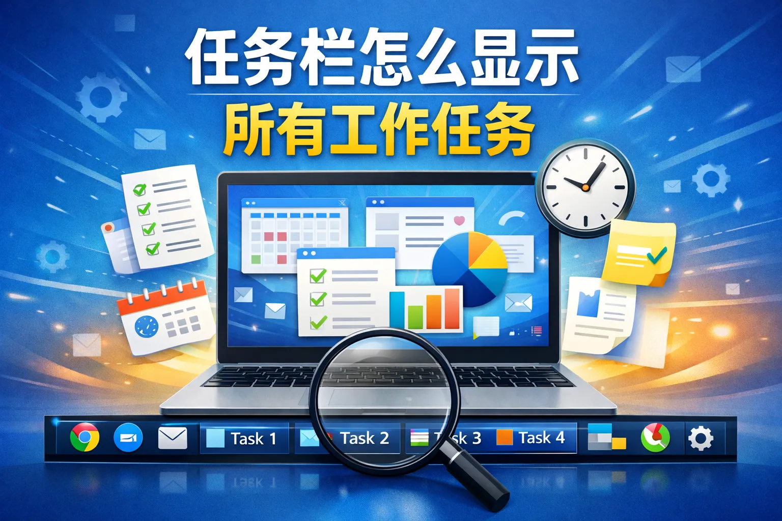 任务栏怎么显示所有工作任务