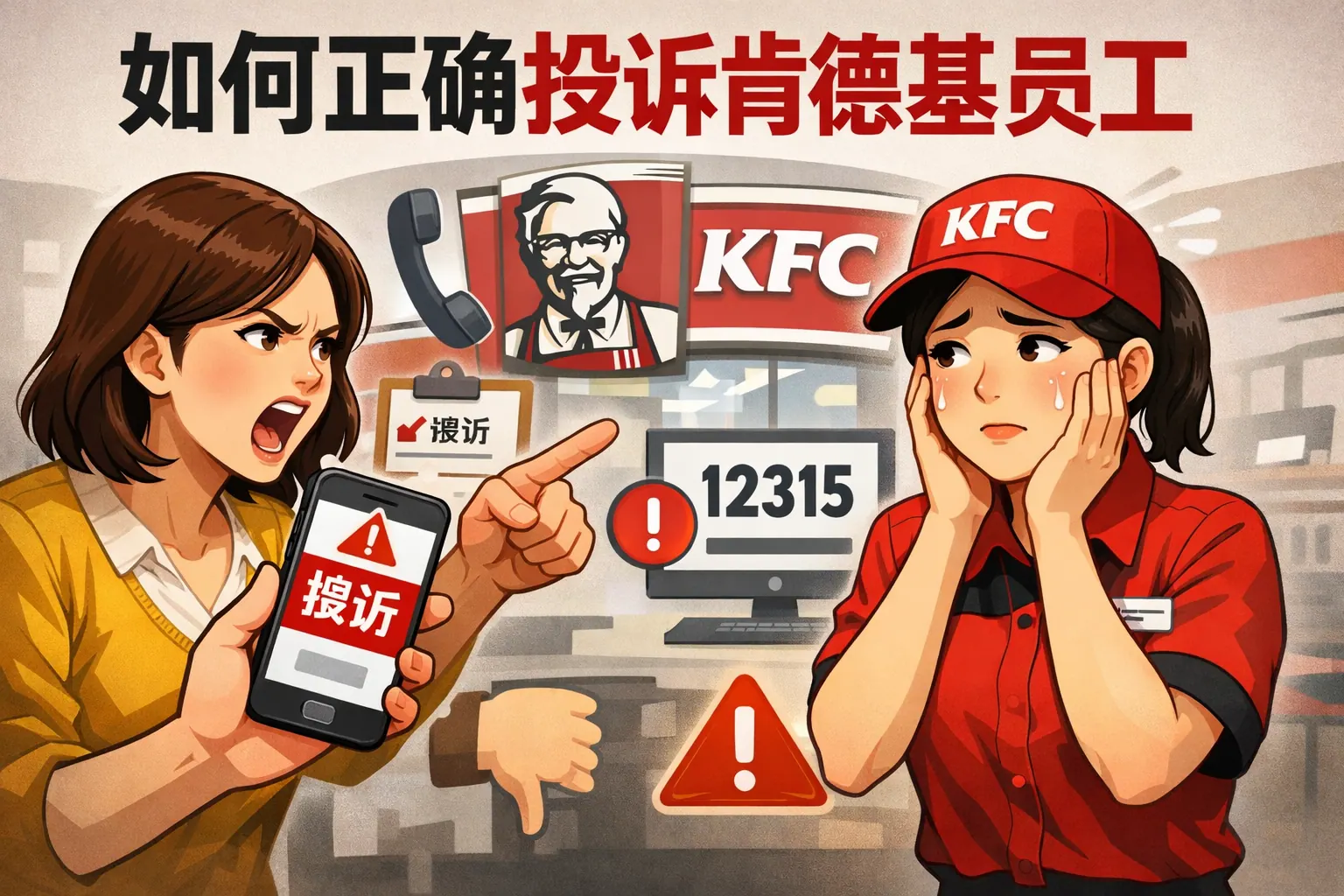 如何正确投诉肯德基员工