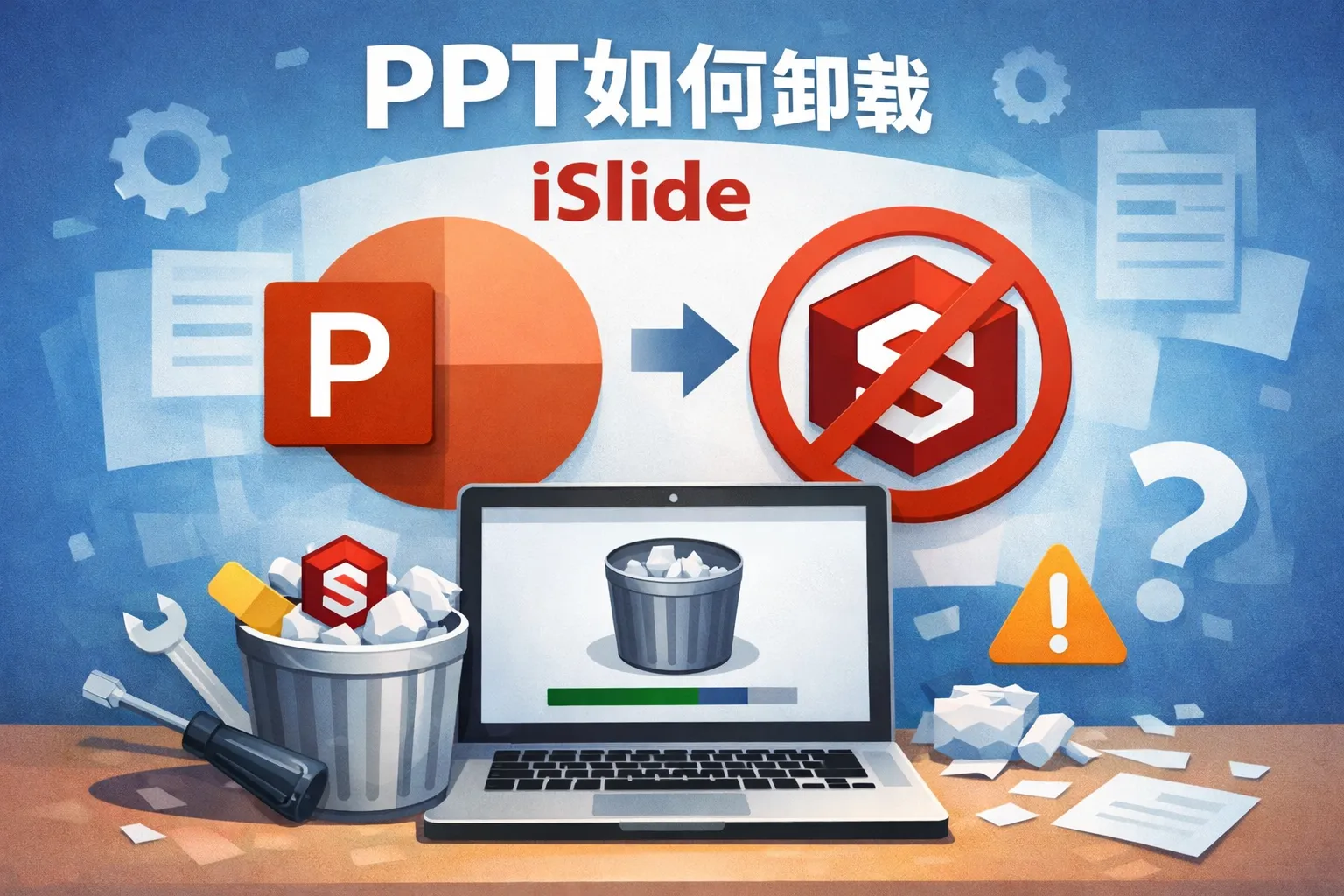 ppt如何卸载islide
