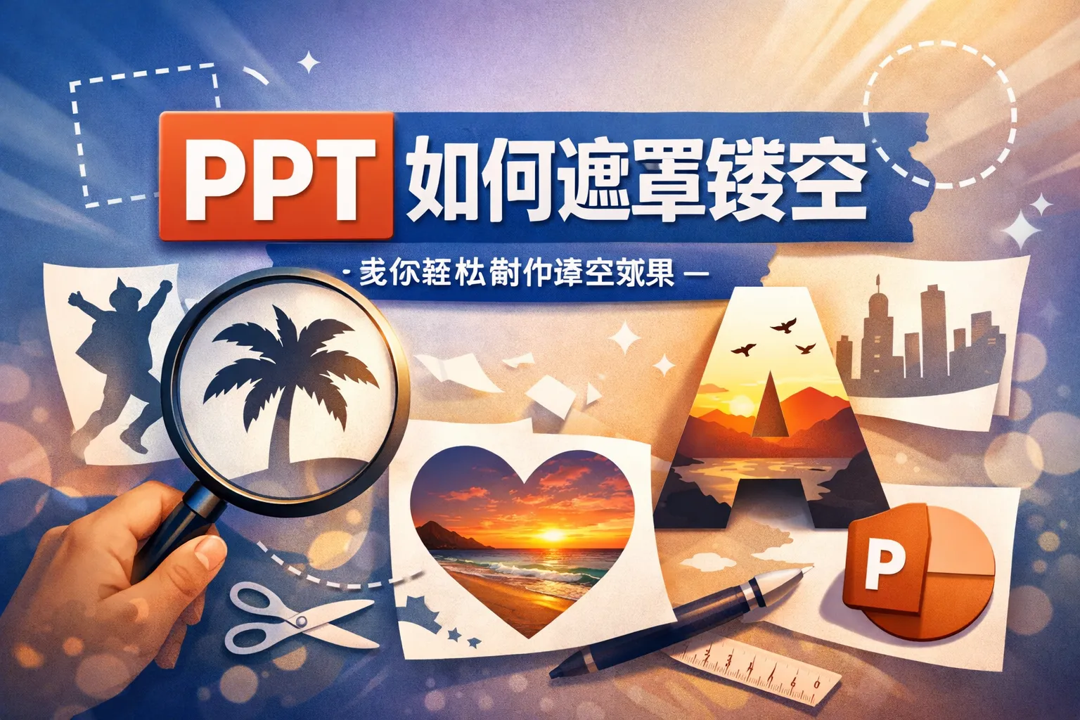 ppt如何遮罩镂空