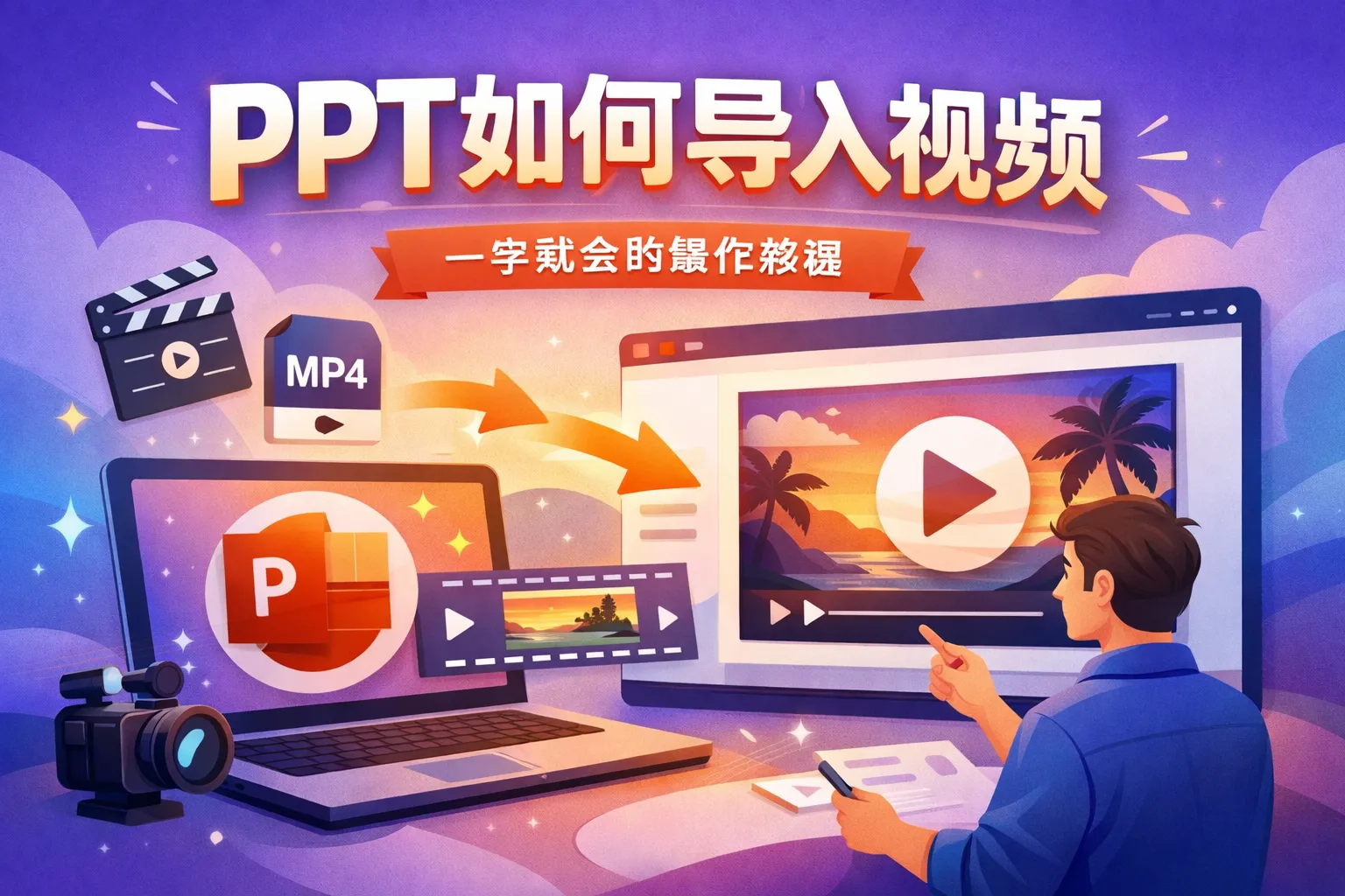 ppt如何导入视频