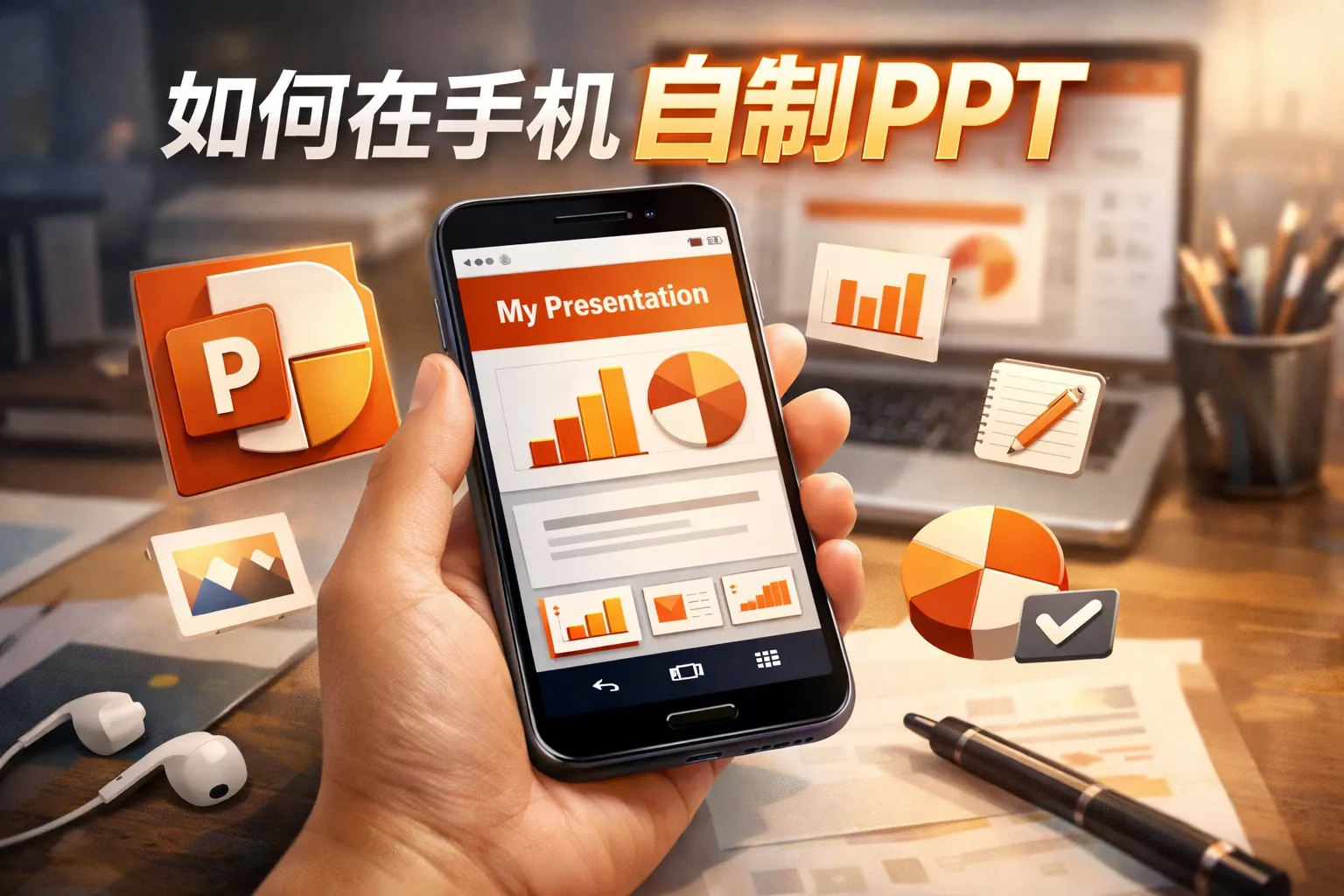 如何在手机自制ppt
