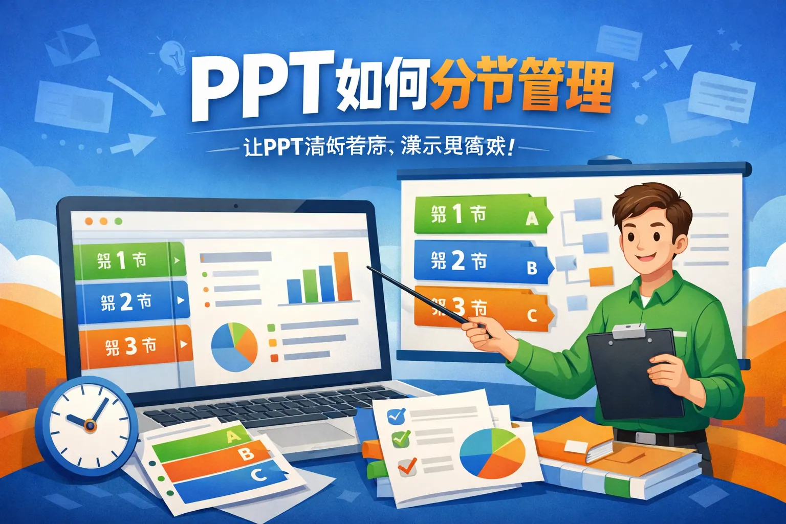ppt如何分节管理