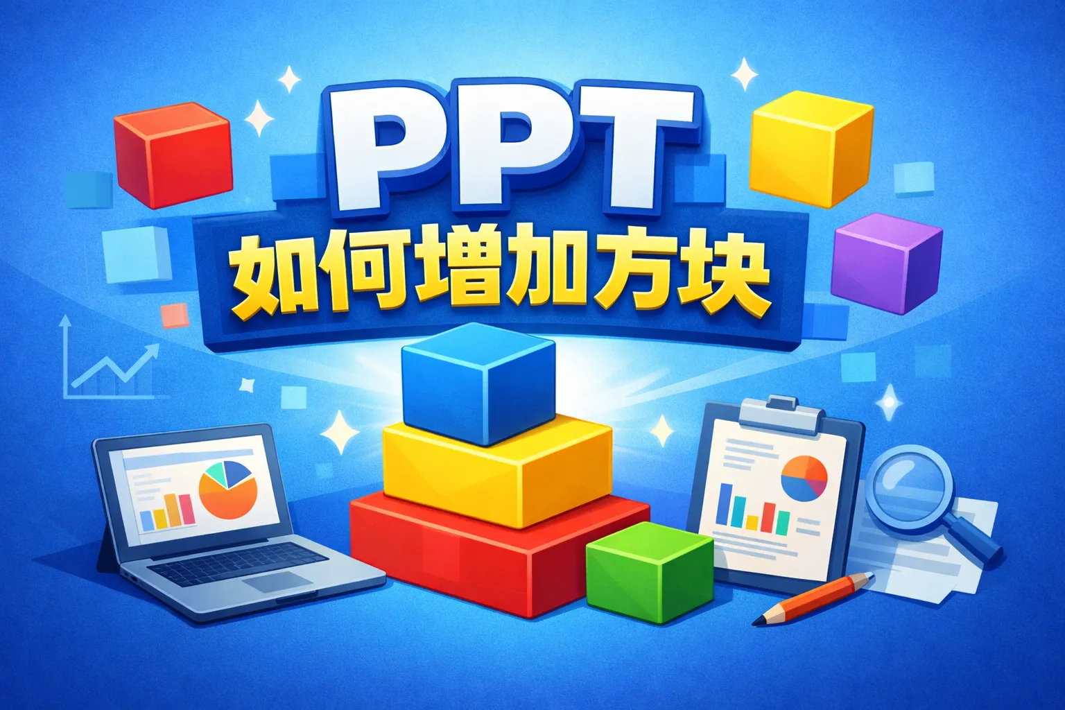 ppt如何增加方块