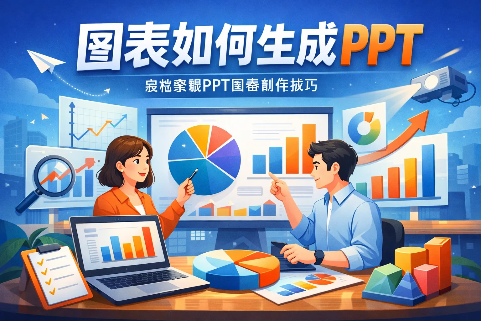 图表如何生成ppt