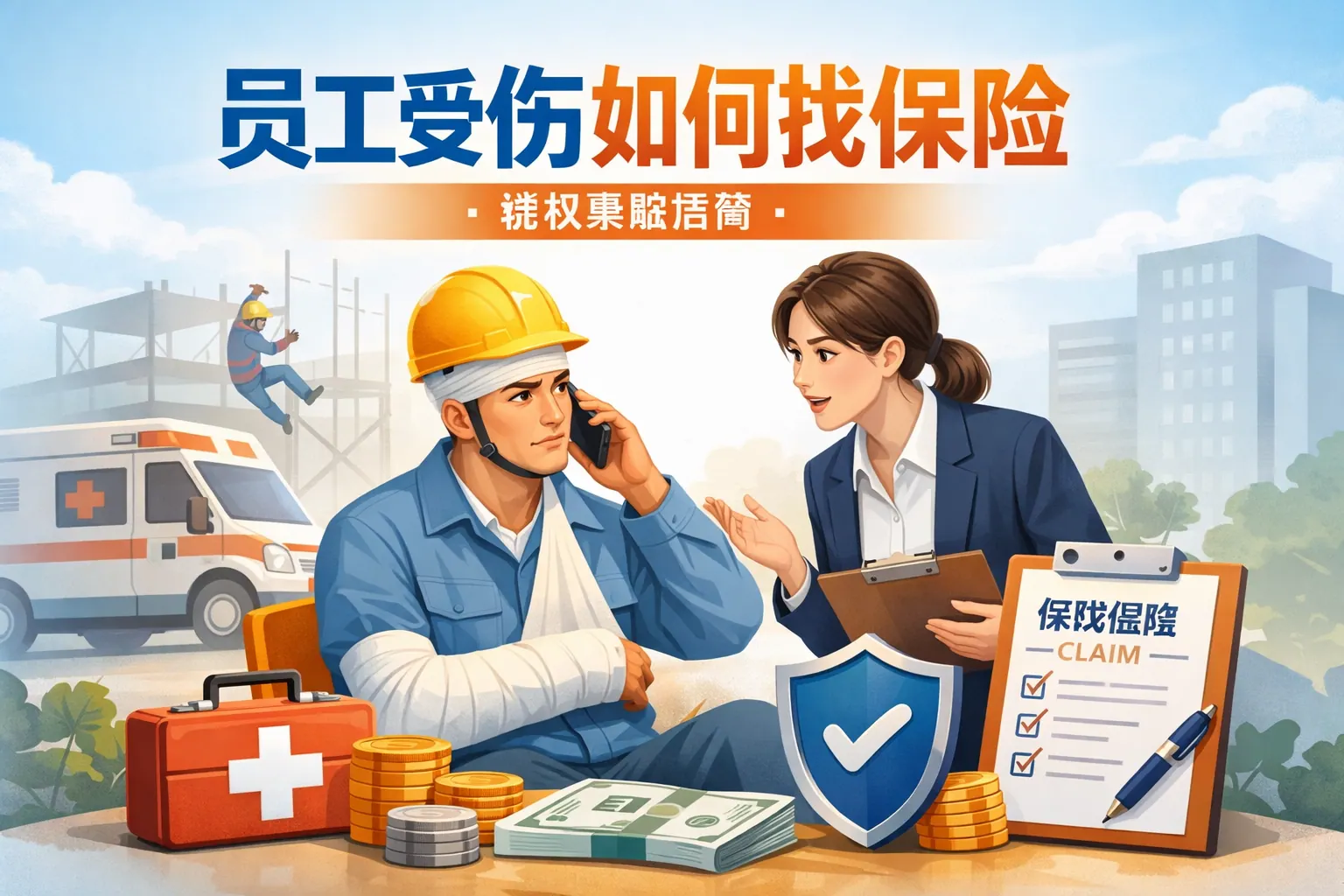 员工受伤如何找保险