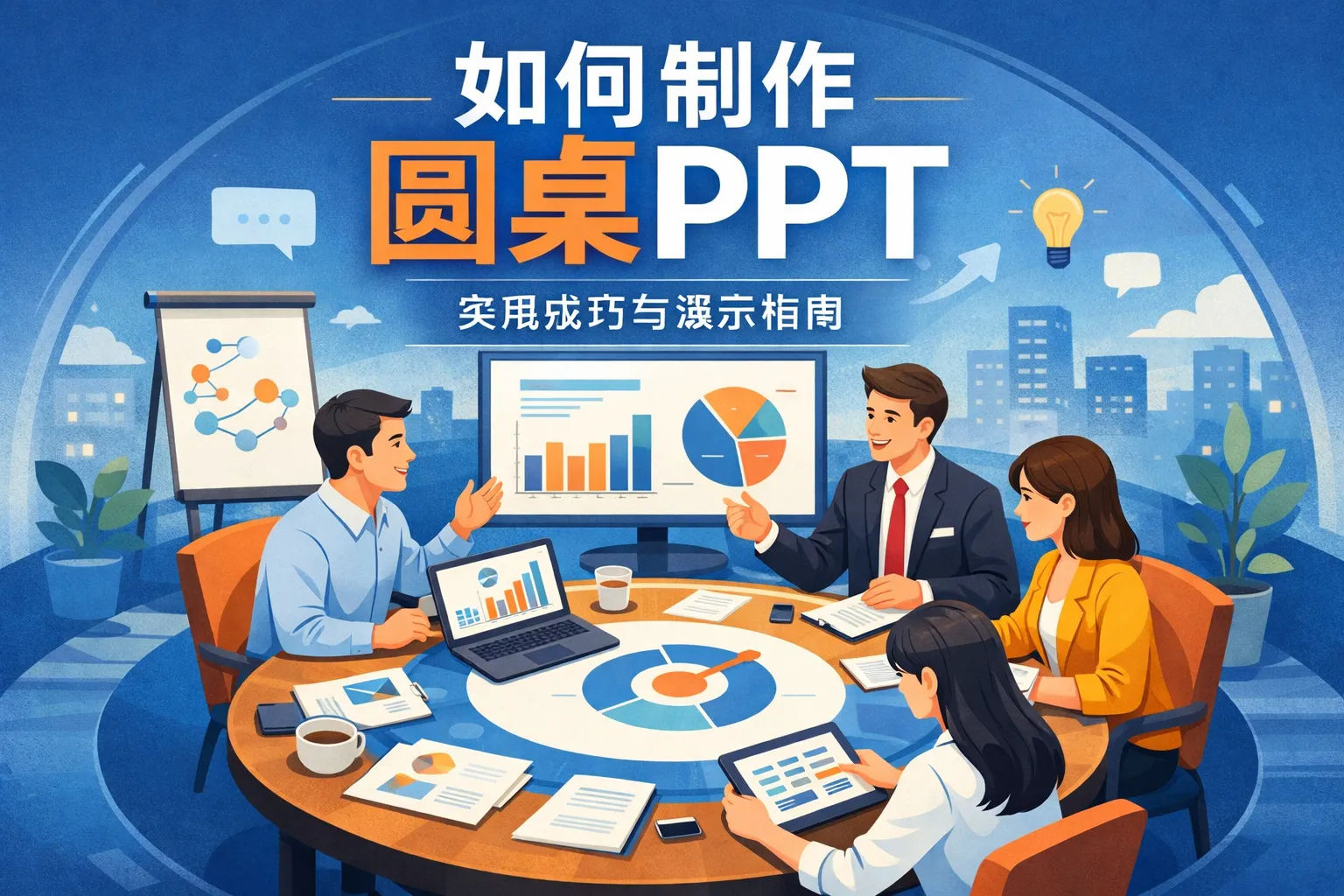 如何制作圆桌ppt