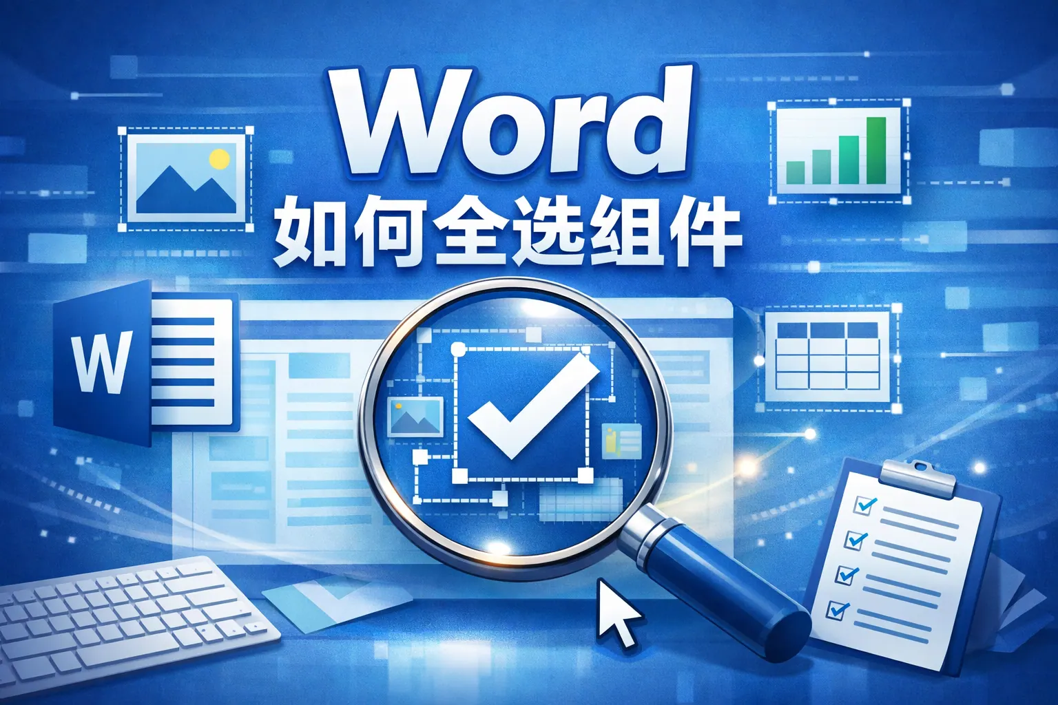 word如何全选组件