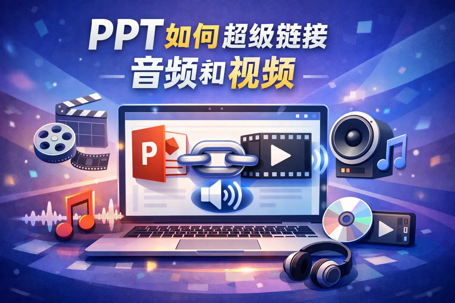 ppt如何超级链接音频和视频