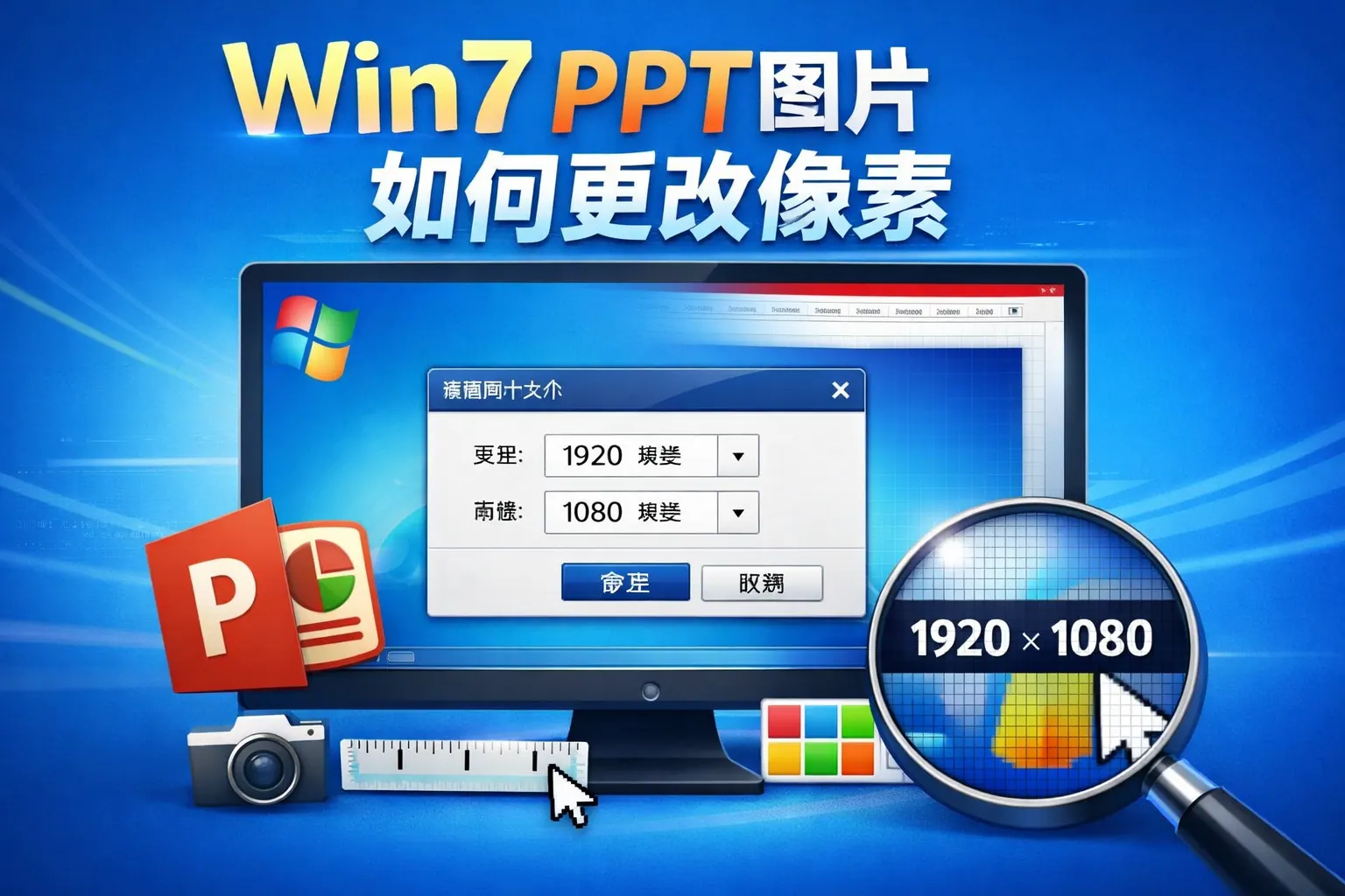 win7 ppt图片如何更改像素