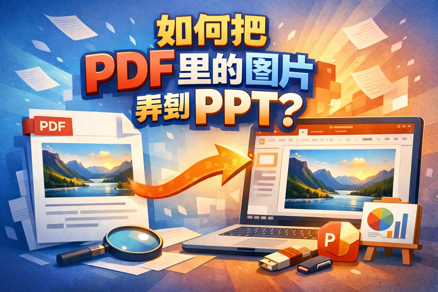 如何把pdf里的图片弄到ppt
