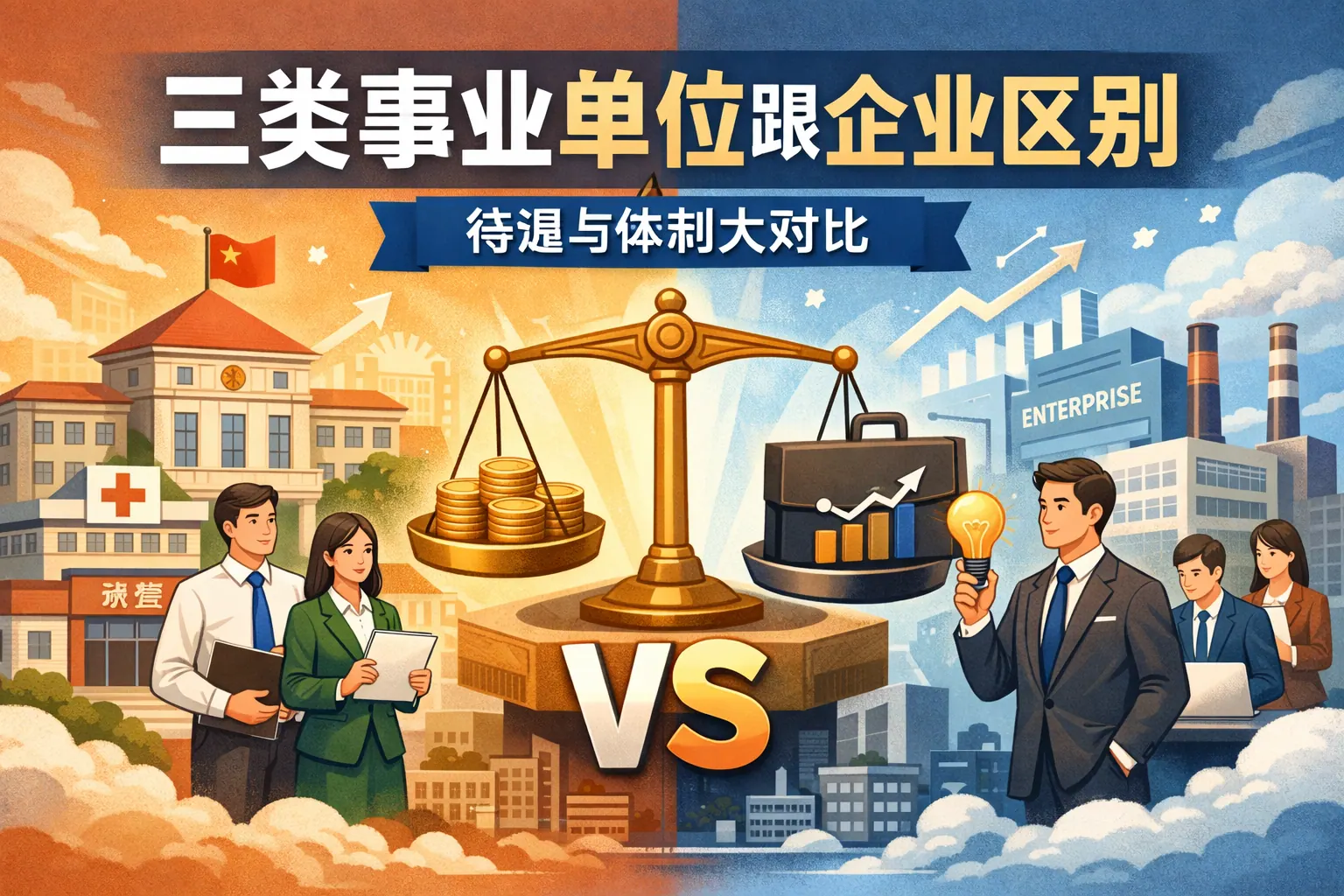 三类事业单位跟企业区别