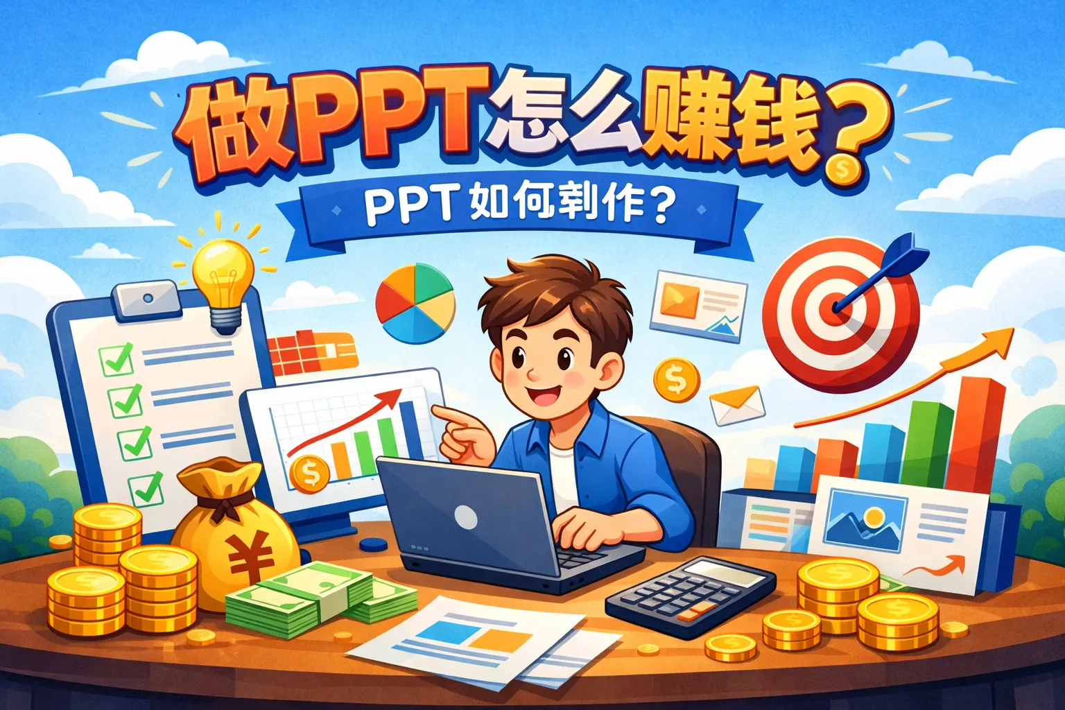 做ppt怎么赚钱ppt如何制作