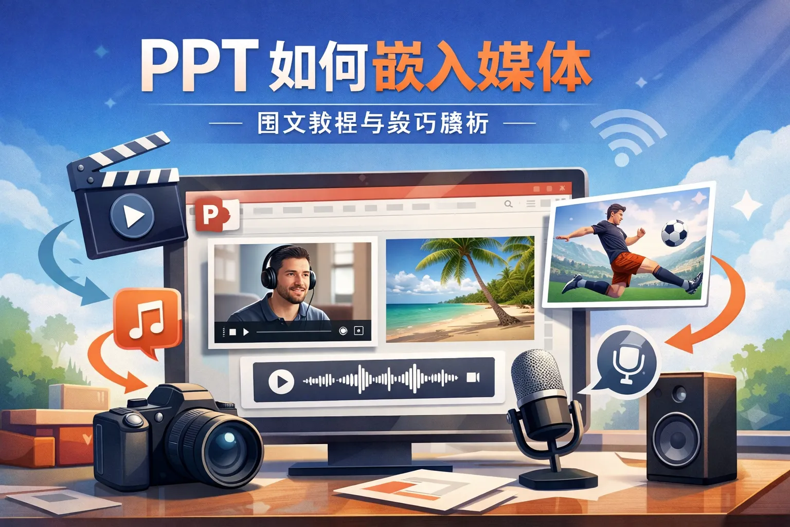 ppt如何嵌入媒体