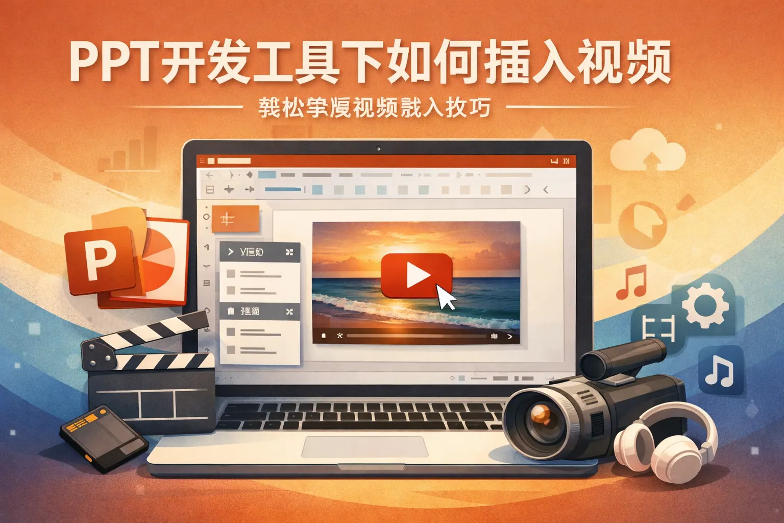 ppt开发工具下如何插入视频