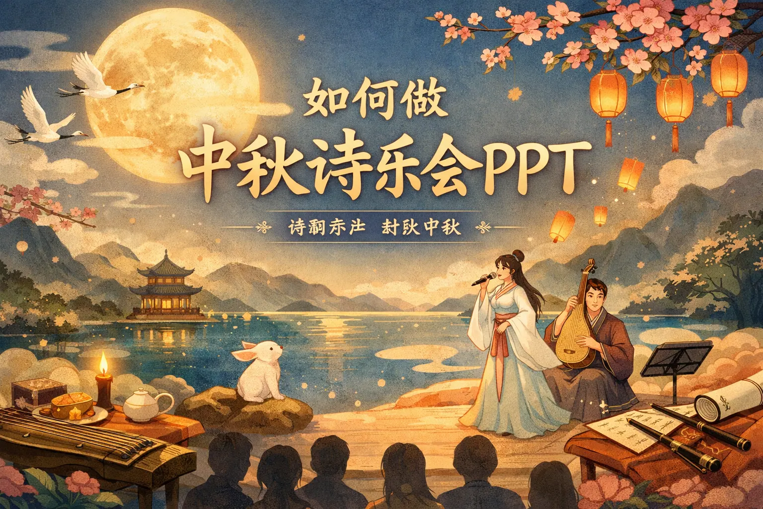 如何做中秋诗乐会ppt