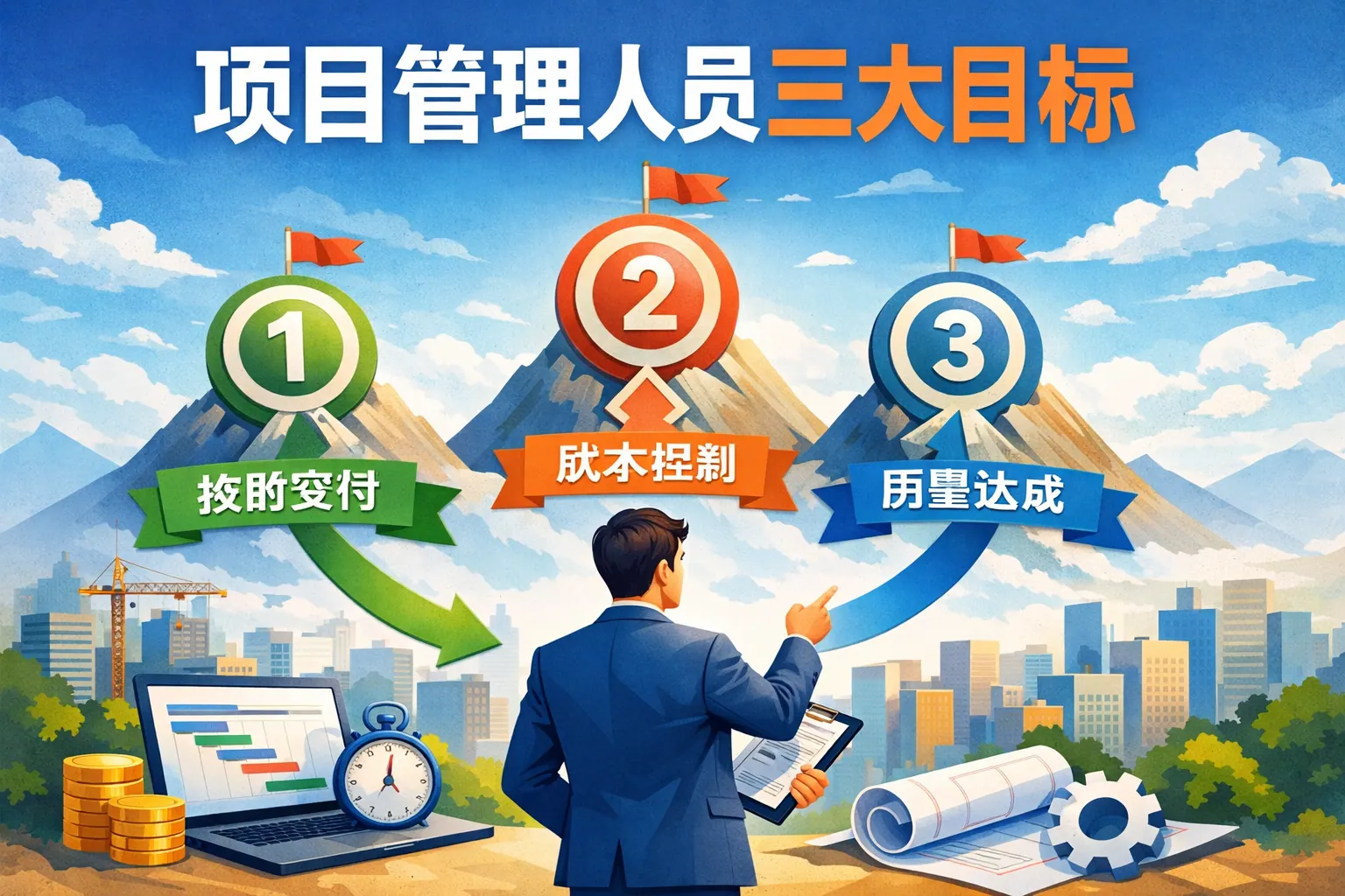 项目管理人员三大目标是