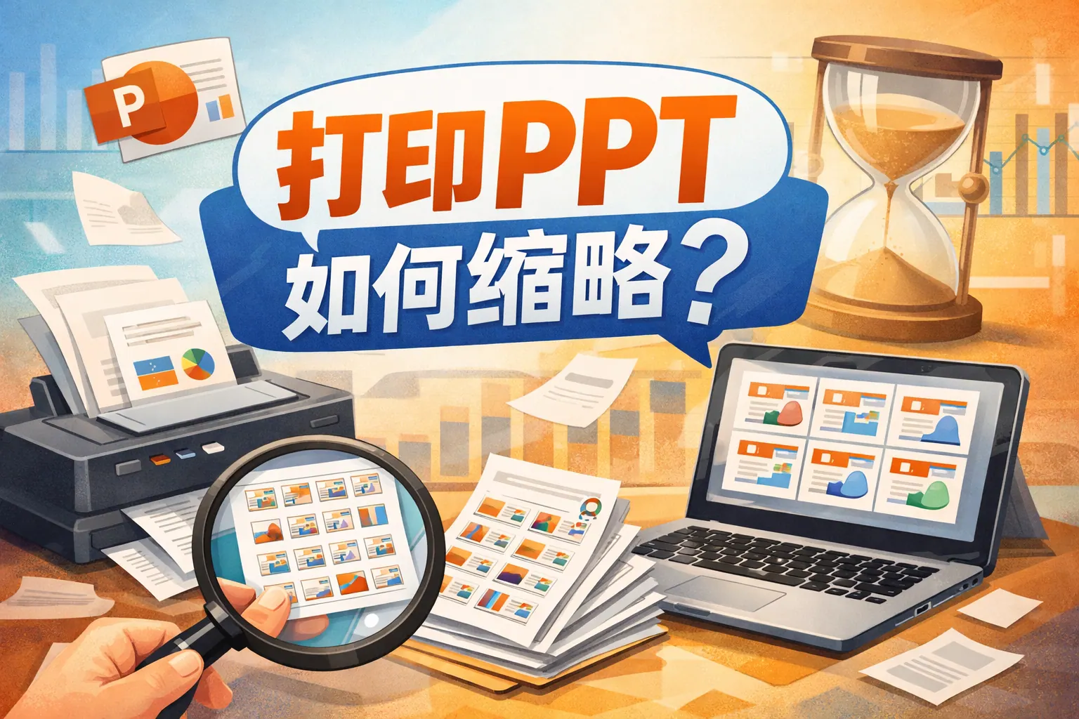 打印ppt如何缩略