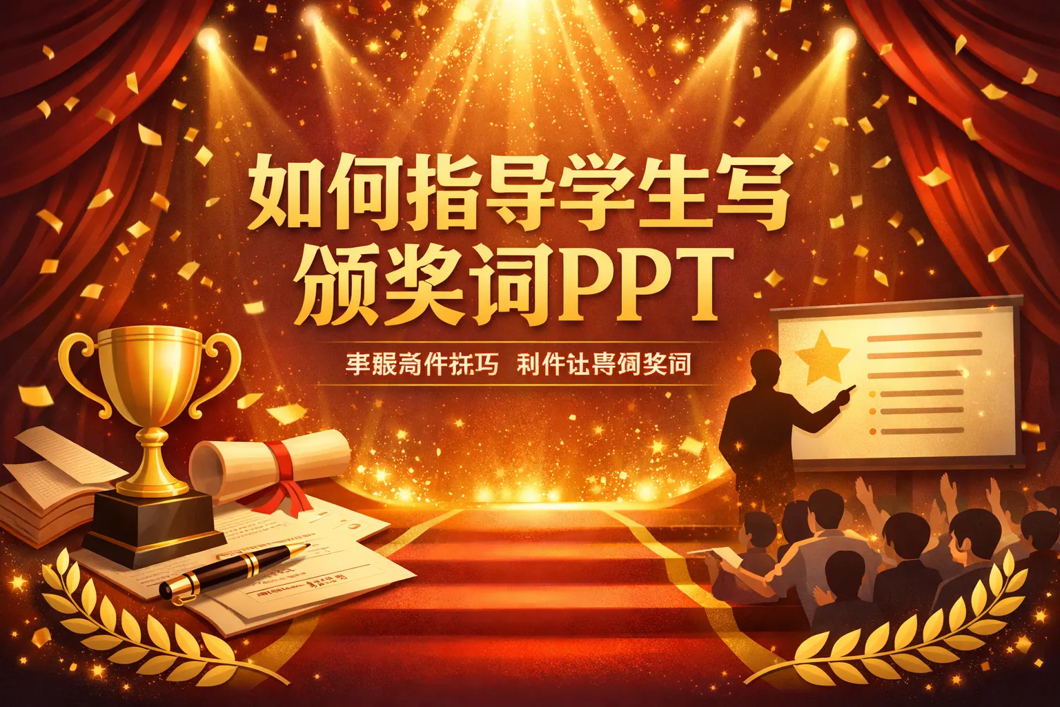 如何指导学生写颁奖词PPT