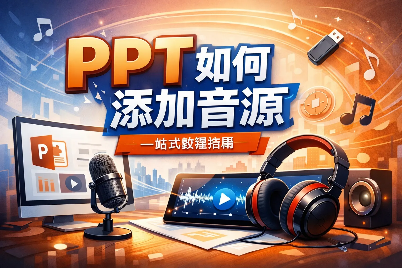 ppt如何添加音源