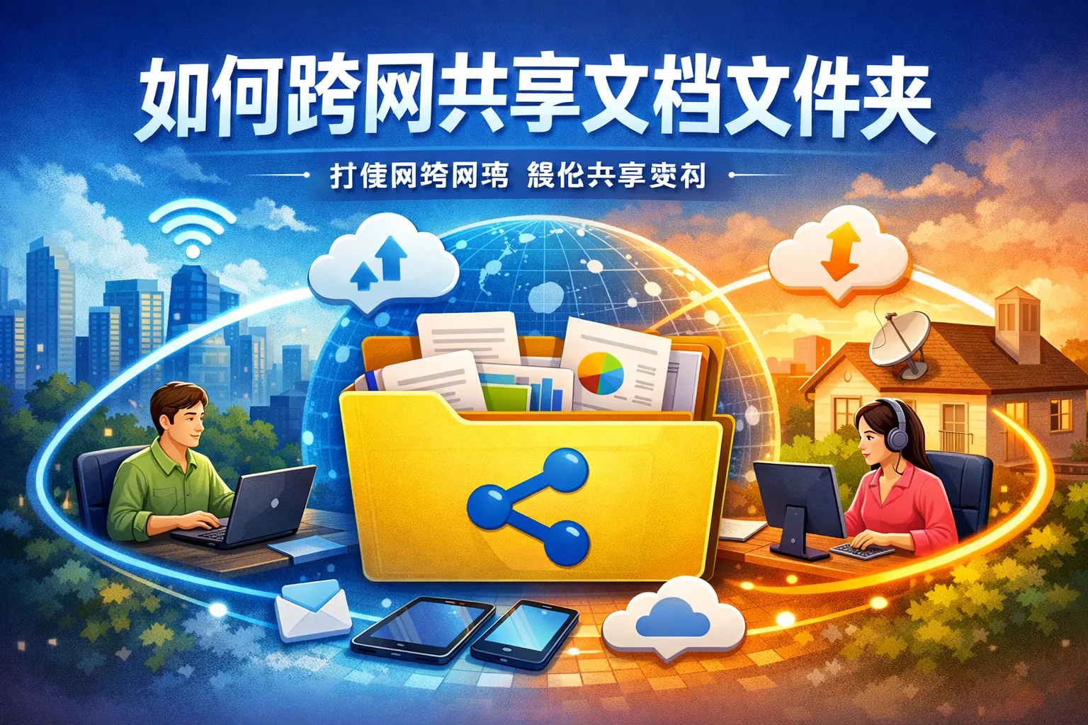 如何跨网共享文档文件夹