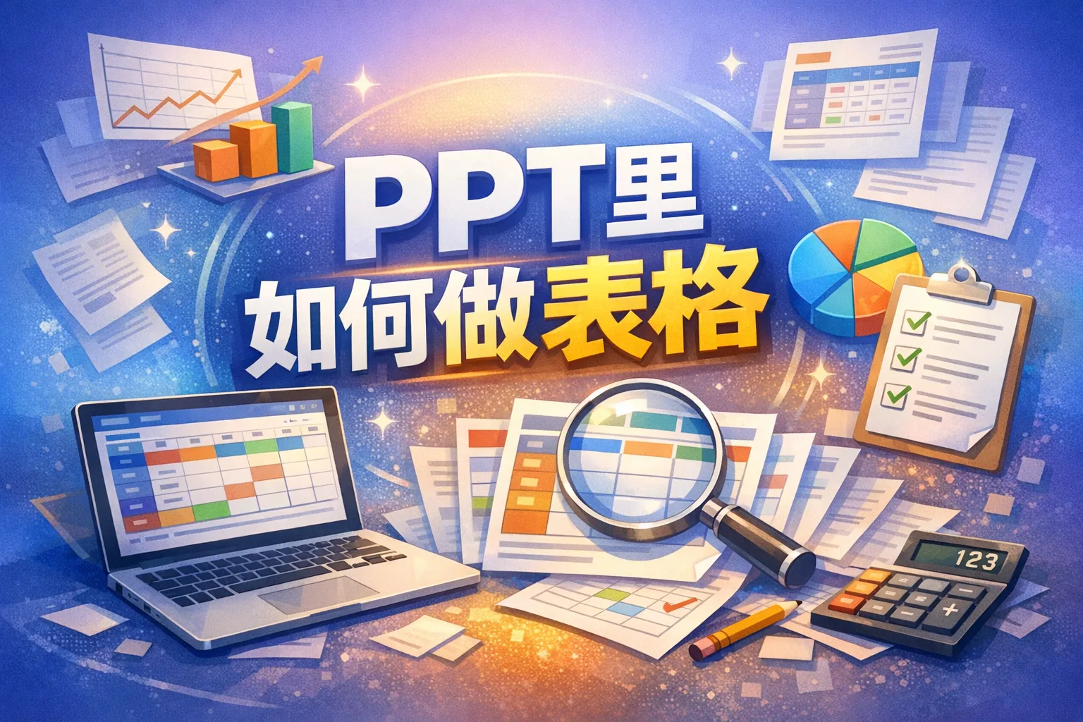 ppt里如何做表格