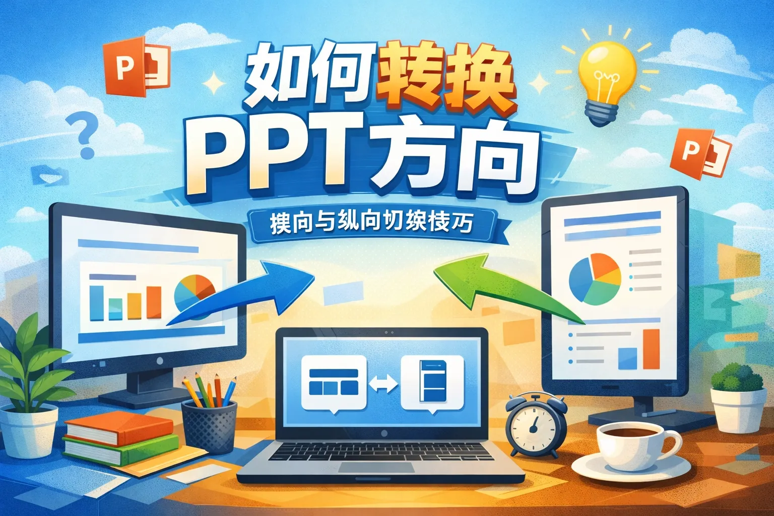 如何转换ppt方向